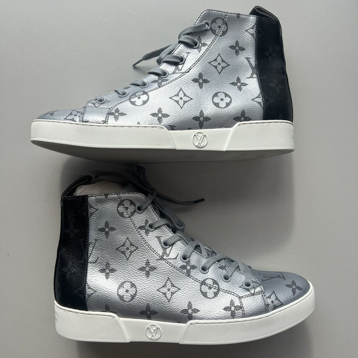 Louis Vuitton Louis Vuitton Monogram Match Up High Top Sneakers US 7 Size US 7 / IT 37 - 2 Thumbnail