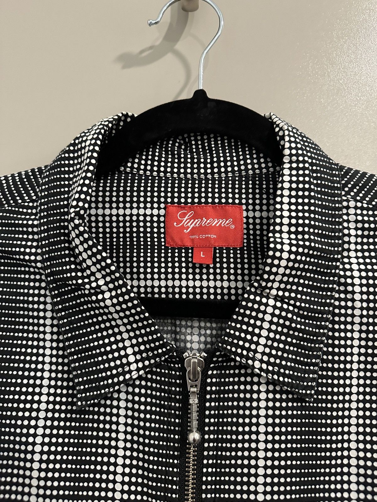 Supreme Supreme Dots Zip Up Shirt Black SS18 Size Large Size US L / EU 52-54 / 3 - 3 Thumbnail