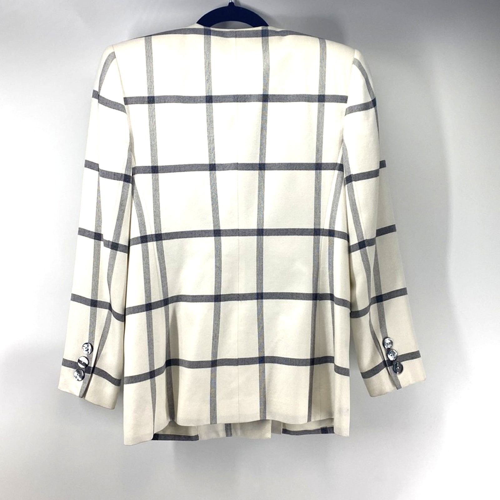 Vintage Vintage Casual Corner 80s window pain shoulder pads blazer 2 Size XS / US 0-2 / IT 36-38 - 2 Thumbnail