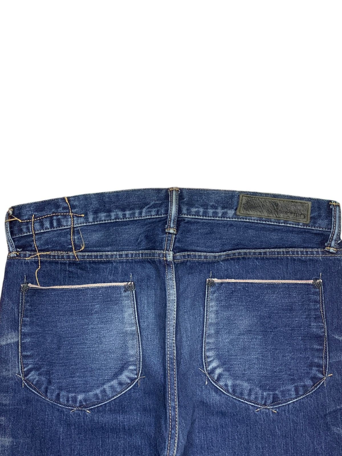 KURO Vintage Japanese Kuro Mud Wash Selvedge Jeans Size US 33 - 9 Thumbnail