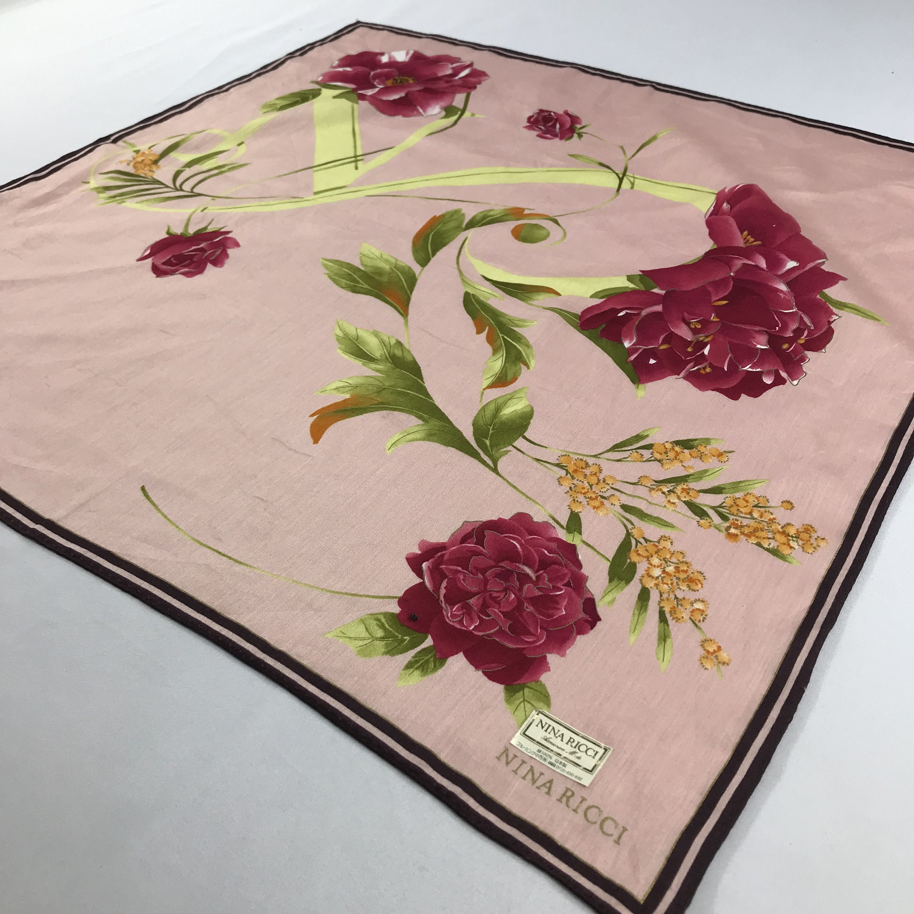 Nina Ricci × Vintage Nina Ricci Bandana / Handkerchief / Neckerchief - S2049 Size ONE SIZE - 2 Thumbnail