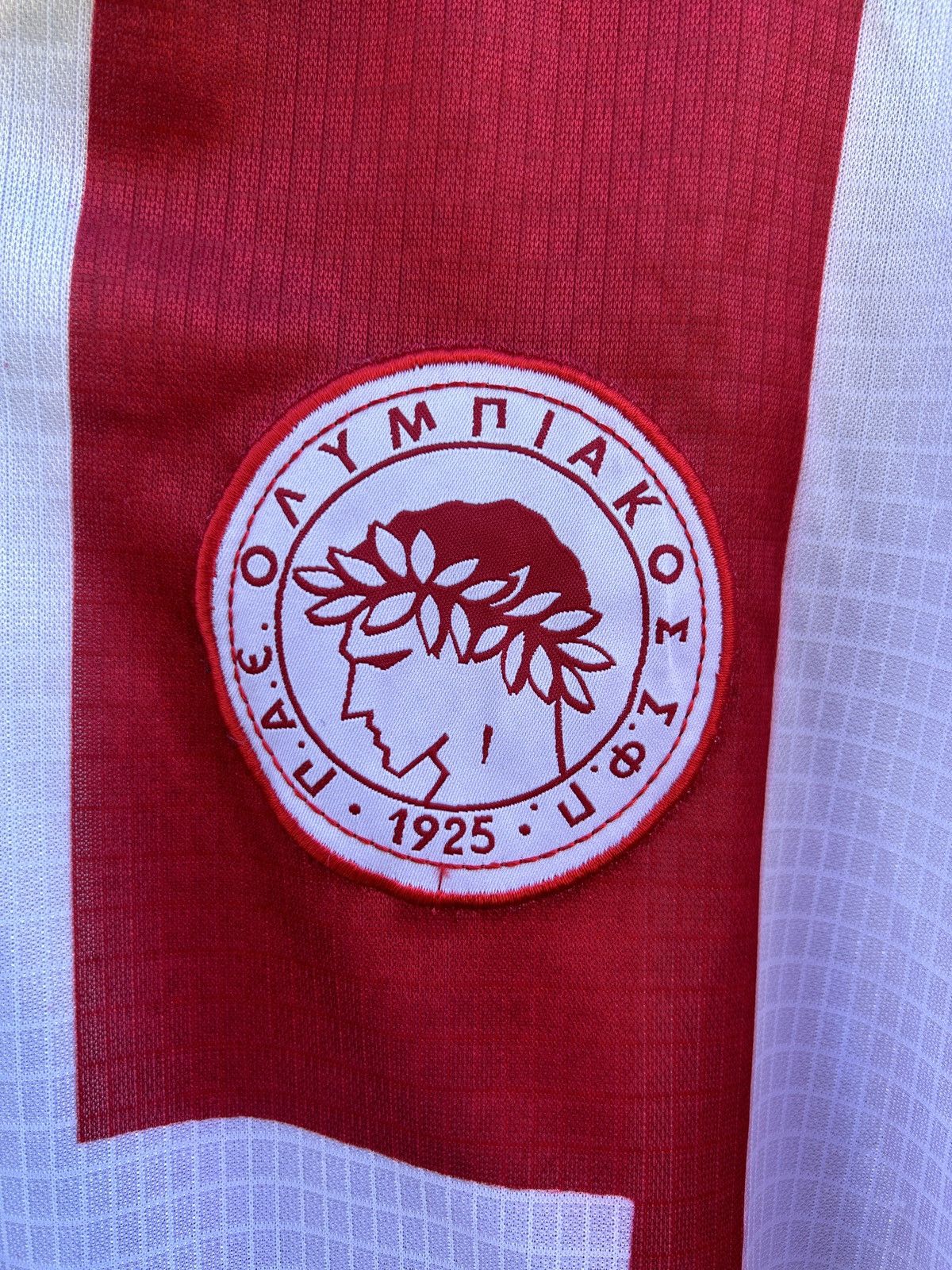 Puma 90s Vintage Puma Olympiacos Fc Unreleased Soccer Jersey Size US L / EU 52-54 / 3 - 3 Thumbnail
