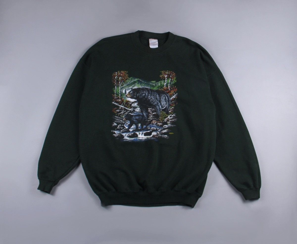 Vintage Vintage Bear National Wildlife Animals Sweatshirt XL Size US XL / EU 56 / 4 - 1 Thumbnail
