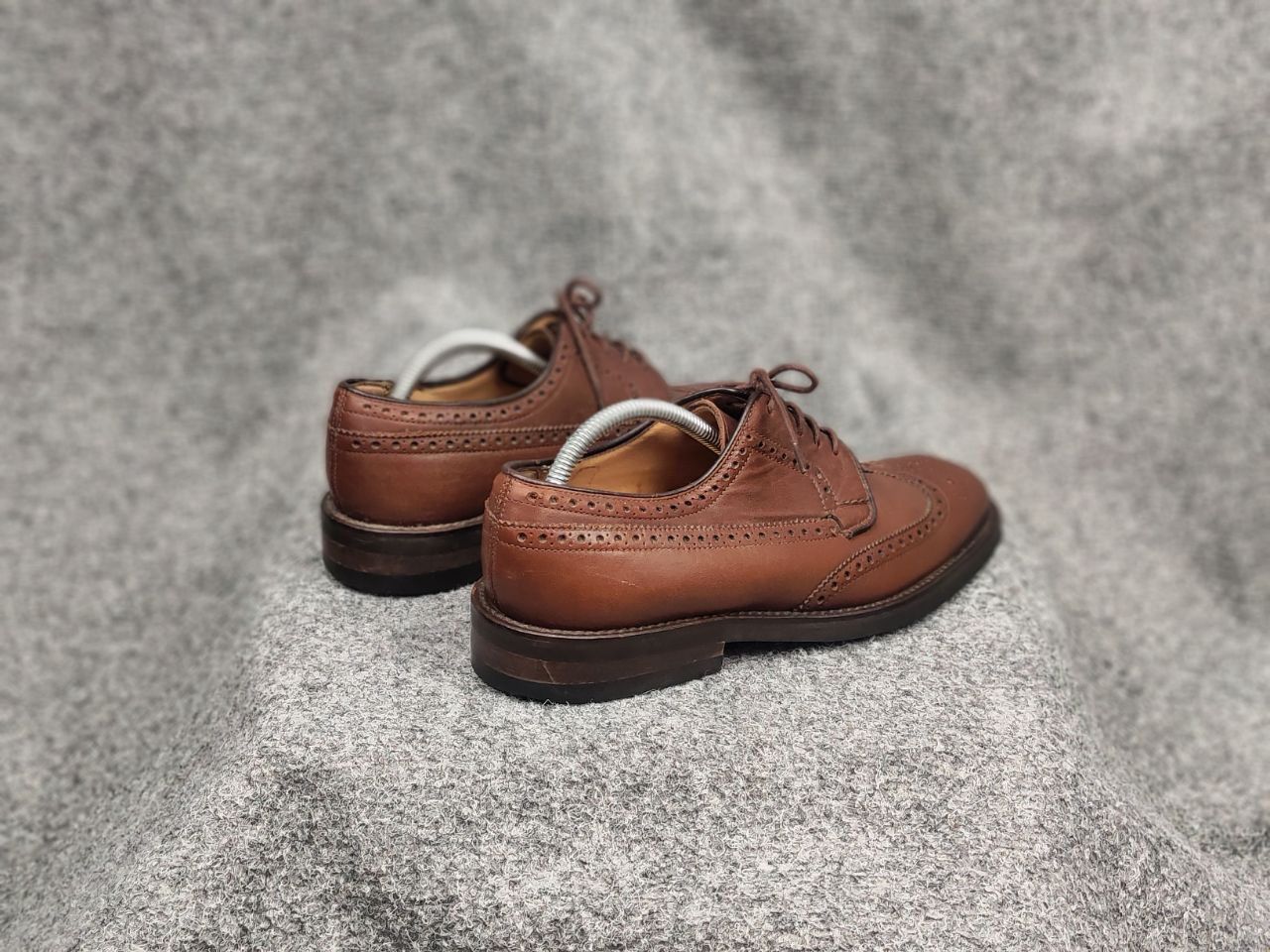 Barbour Barbour Design Dark Brown Leather Ouse Brogue Shoes Size US 7.5 / EU 40-41 - 12 Thumbnail