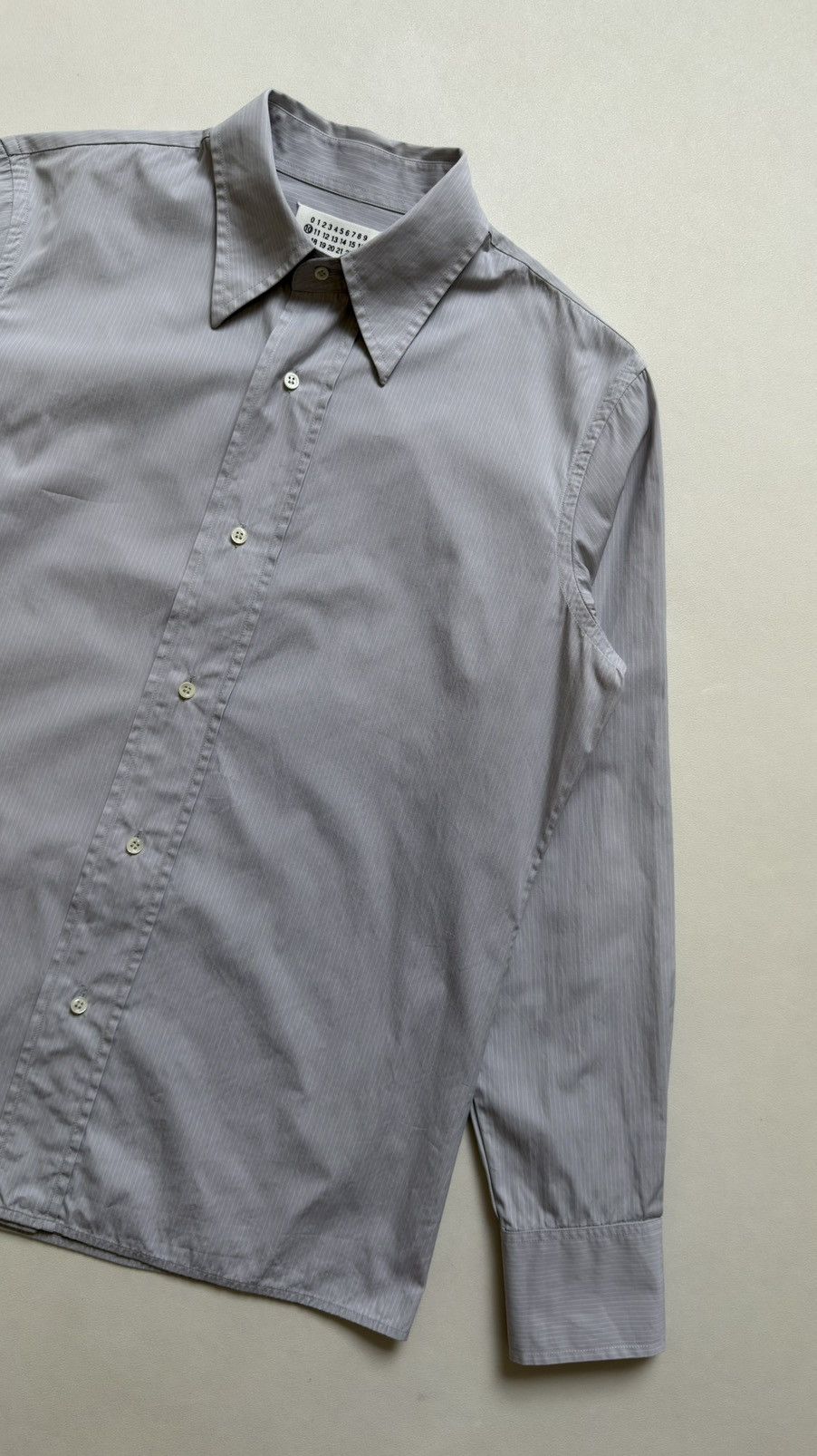Maison Margiela A/W 02 ‘Oversized Button Track’ Striped Shirt Size US L / EU 52-54 / 3 - 3 Thumbnail