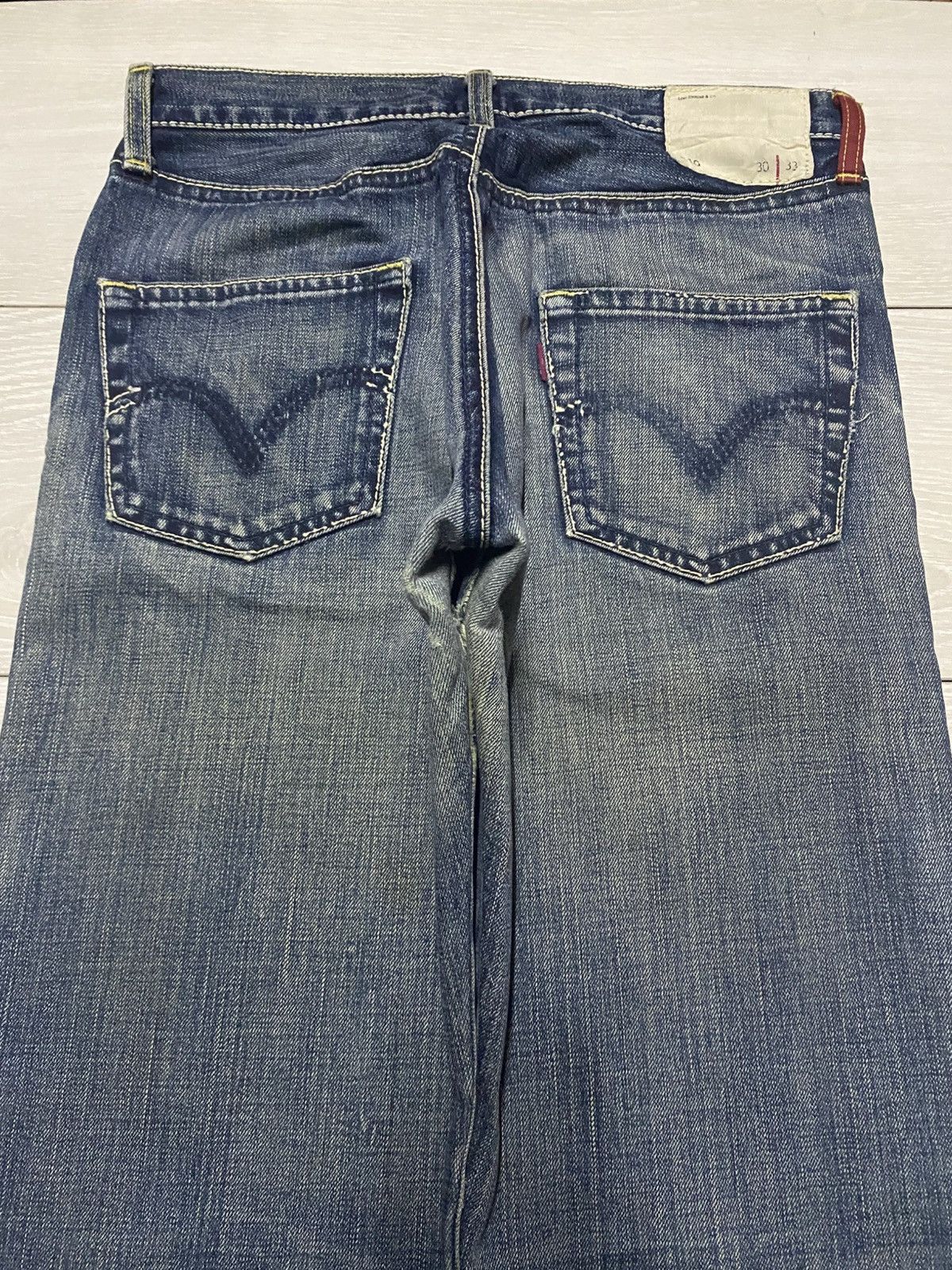 Levi's Vintage Levis 510 Mud Wash Distressed Distressed Baggy Jeans Size US 30 / EU 46 - 4 Thumbnail