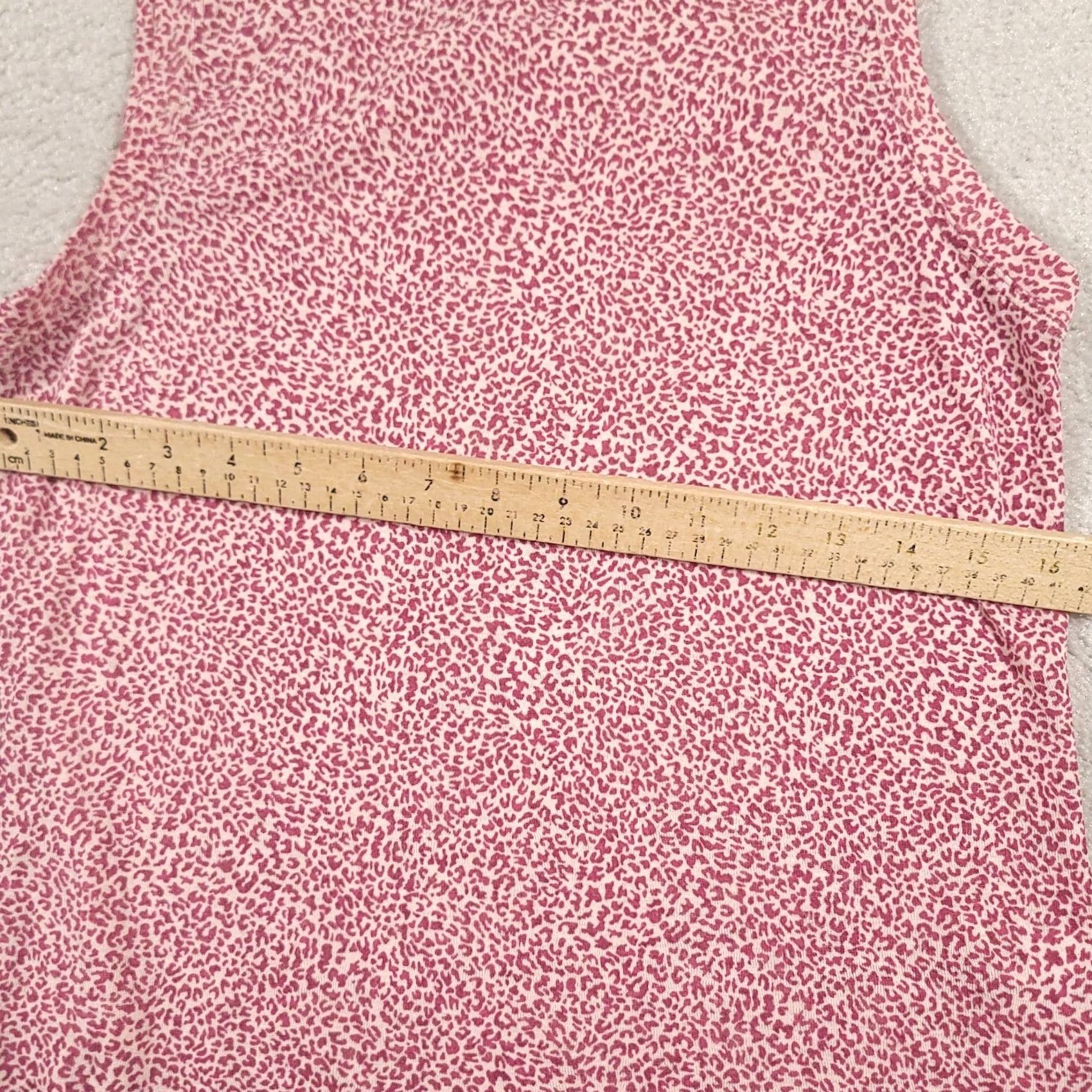 Athleta Athleta Tank Top Womens Small Pink Cheetah Print Sleeveless Crew Neck Short Size S / US 4 / IT 40 - 3 Thumbnail