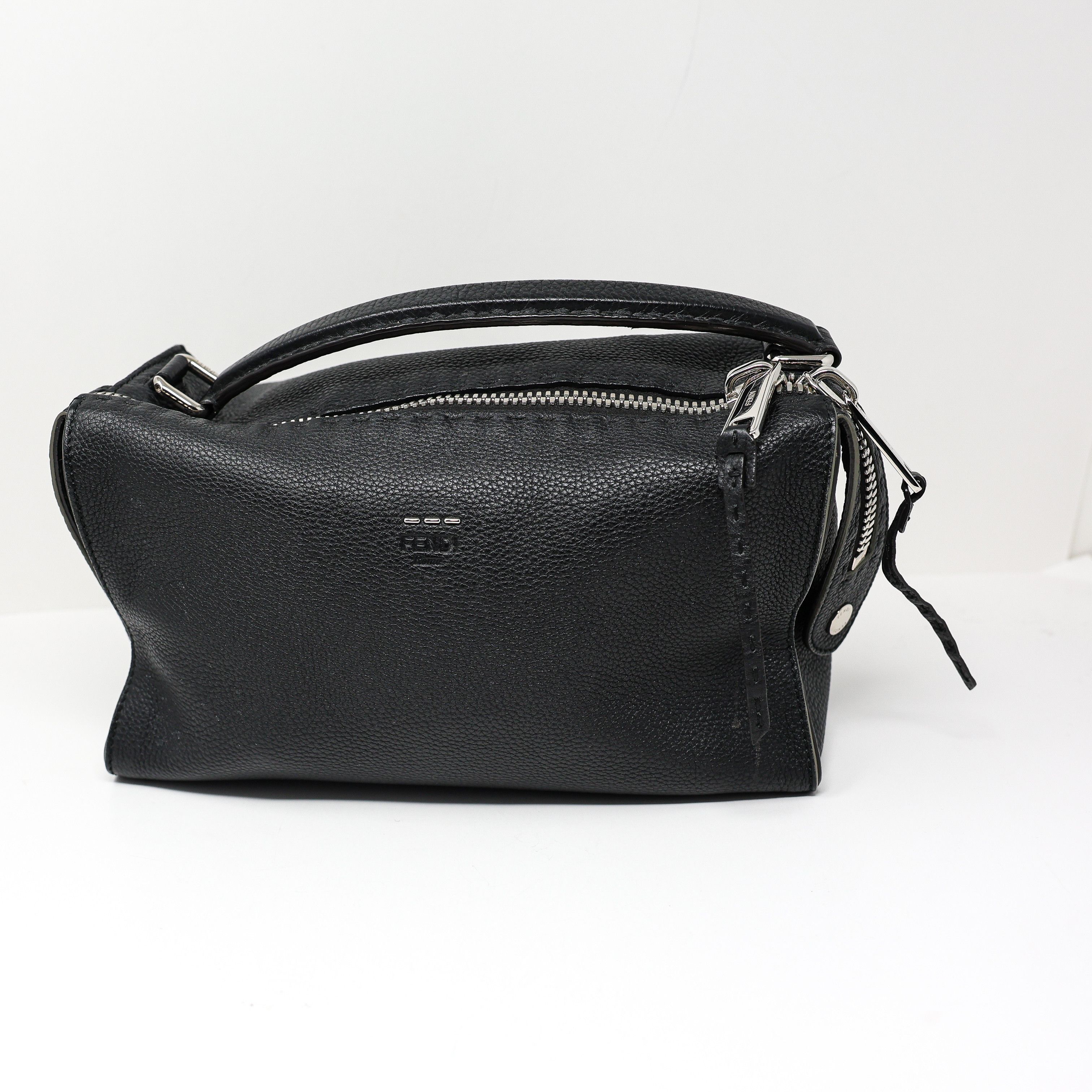 Fendi Lei Selleria Leather Two Way Zip