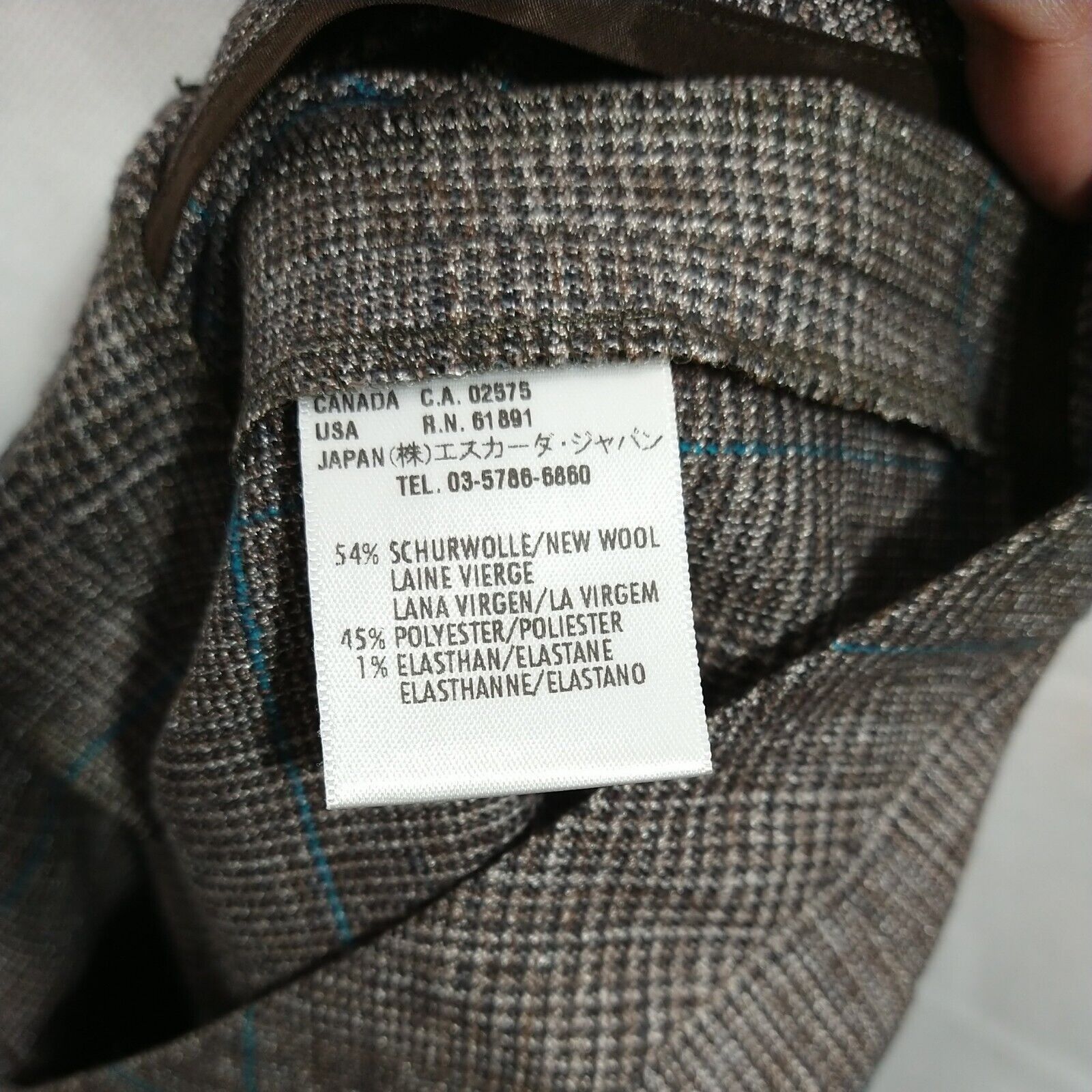 Escada Escada Plaid Dress Pants Wool Blend Women Size 30 Inch Brown Size 30" / US 8 / IT 44 - 7 Thumbnail