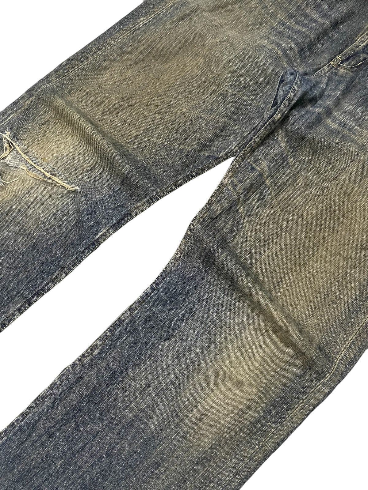 Hysteric Glamour Vintage Japanese Brand Mud Wash Loose Distressed Jeans Size US 36 / EU 52 - 4 Thumbnail