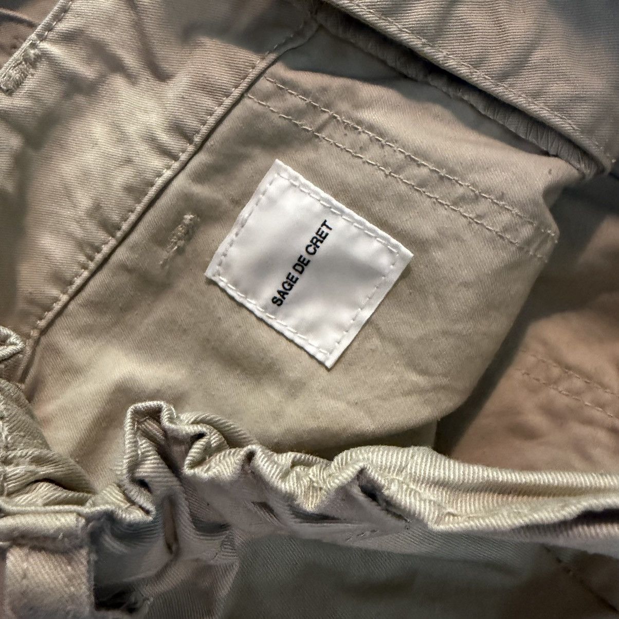 Sage De Cret Sage de cret washed beige cotton twill baker pants Size US 32 / EU 48 - 3 Thumbnail