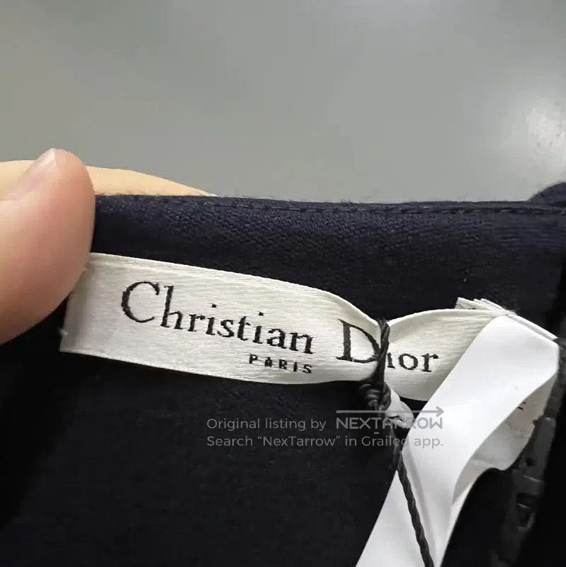 Dior Dior Sleeveless Black Cotton Midi Dress . Size XXS / US 00 / IT 34 - 4 Thumbnail