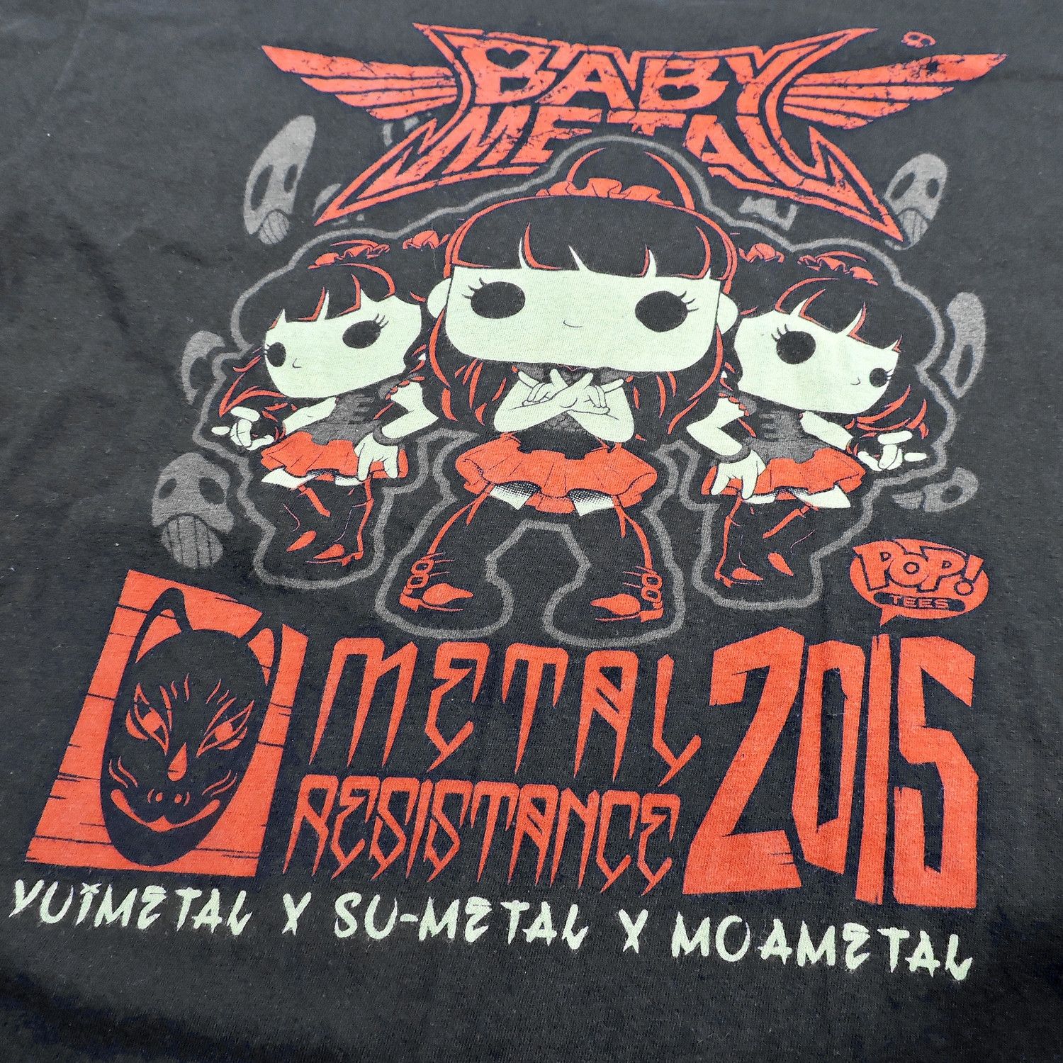 Band Tees FUNKO POP! X BABYMETAL METAL RESISTANCE 2015 T-SHIRT Size US L / EU 52-54 / 3 - 4 Thumbnail