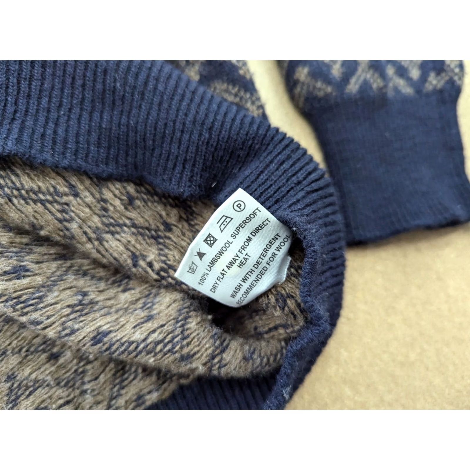 Barbour Barbour Sweater Mens XL Fair Isle Knitted Wool Turtleneck Pullover Size US XL / EU 56 / 4 - 6 Thumbnail