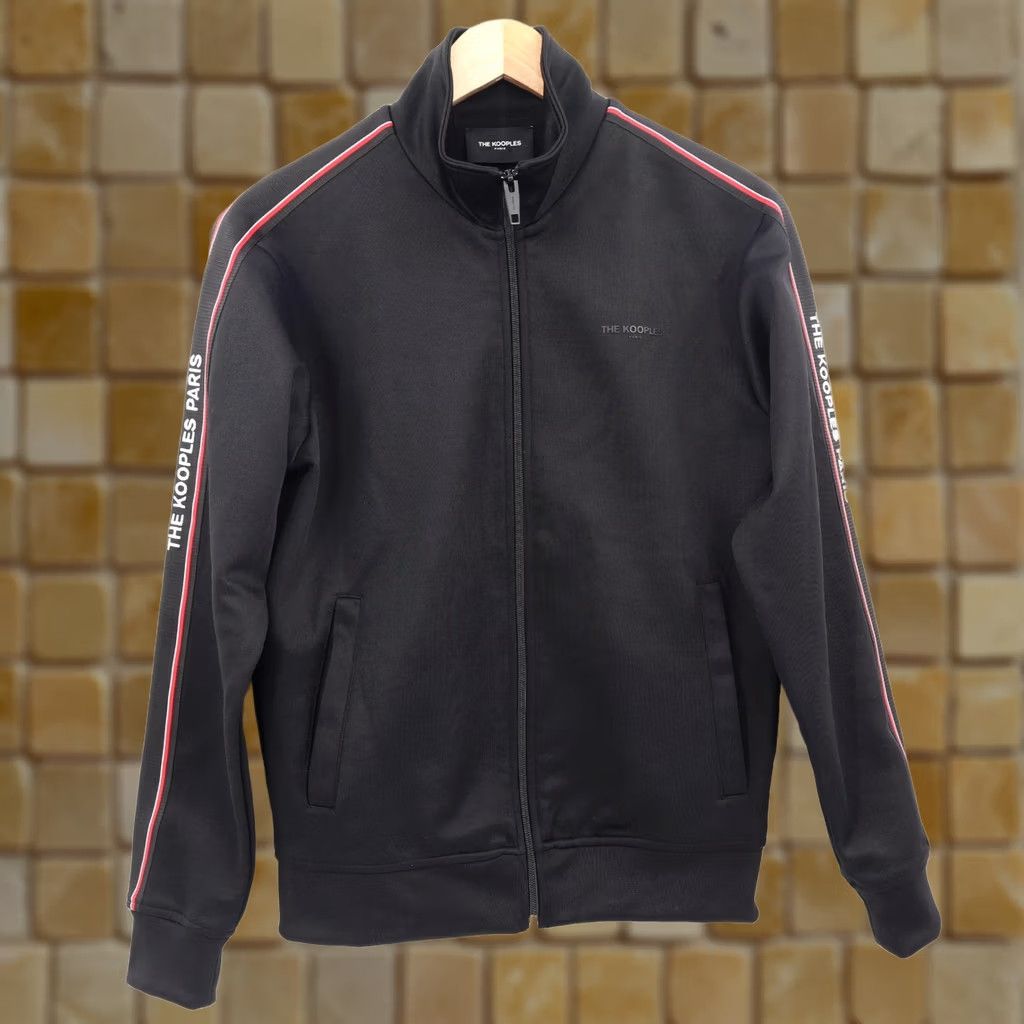 The Kooples The Kooples Mens Jacket Track Jacket XS Black Solid Zip Size US XS / EU 42 / 0 - 1 Thumbnail