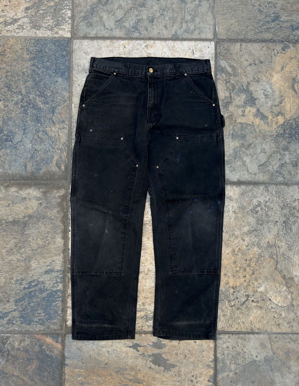 Carhartt × Vintage Vintage Carhartt Double Knee Big Logo Distressed Size US 34 / EU 50 - 3 Thumbnail
