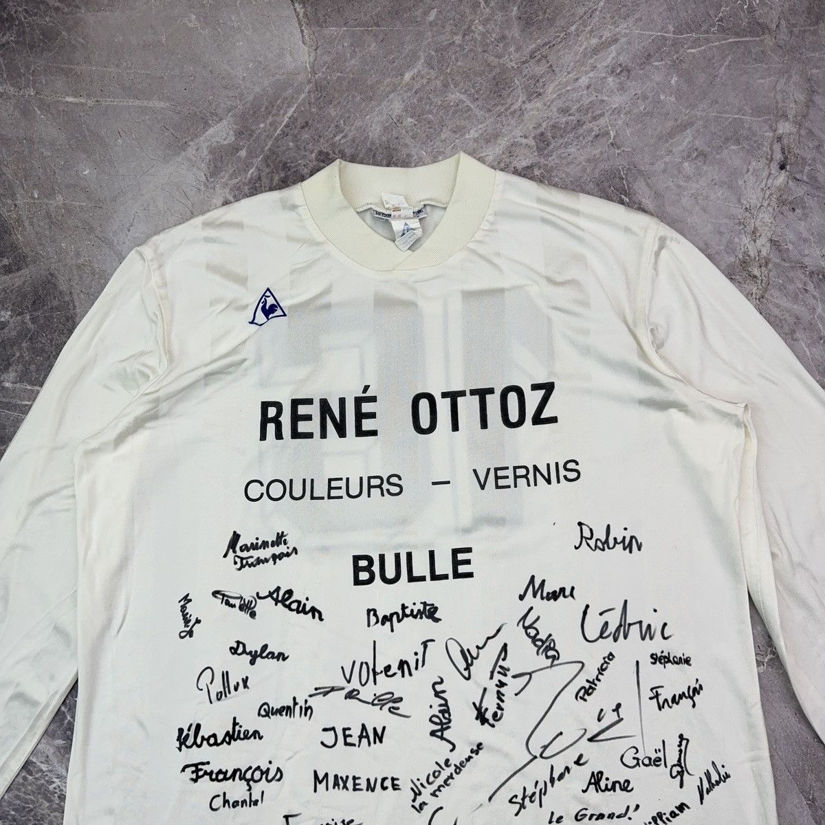Le Coq Sportif × Vintage Le coq Sportif Bulle Switzerland Jersey 1990s Rene Ottoz 16 Size US XL / EU 56 / 4 - 24 Thumbnail