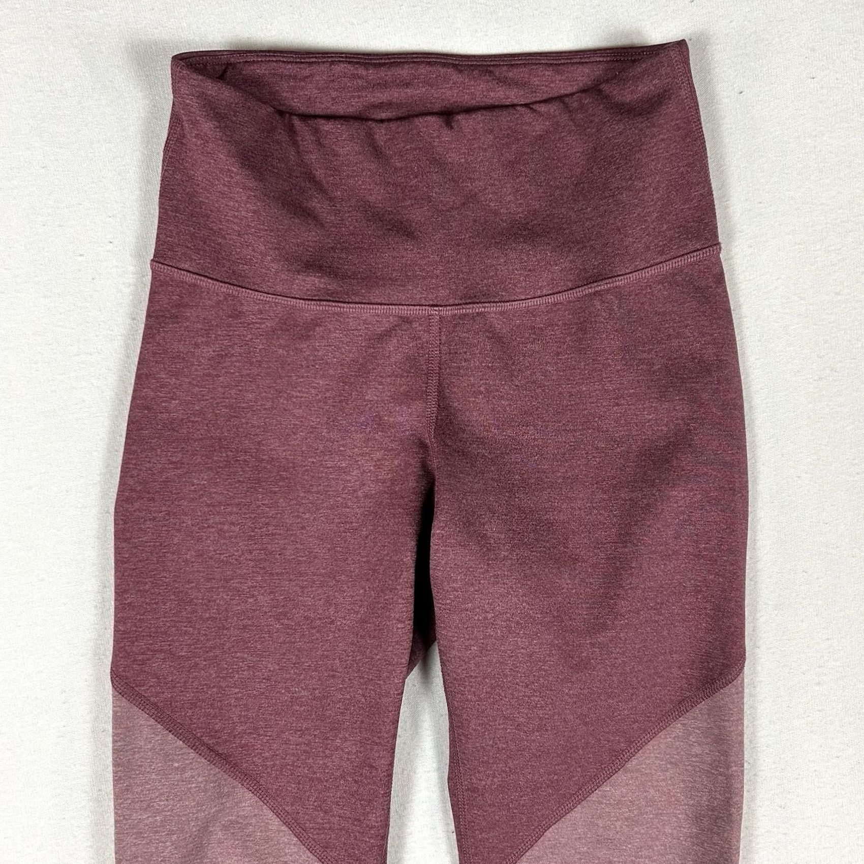 Old Navy Old Navy Active Go-Dry Leggings Women's S Pink Colorblock Athletic Run Activewear pants Size 28" / US 6 / IT 42 - 3 Thumbnail