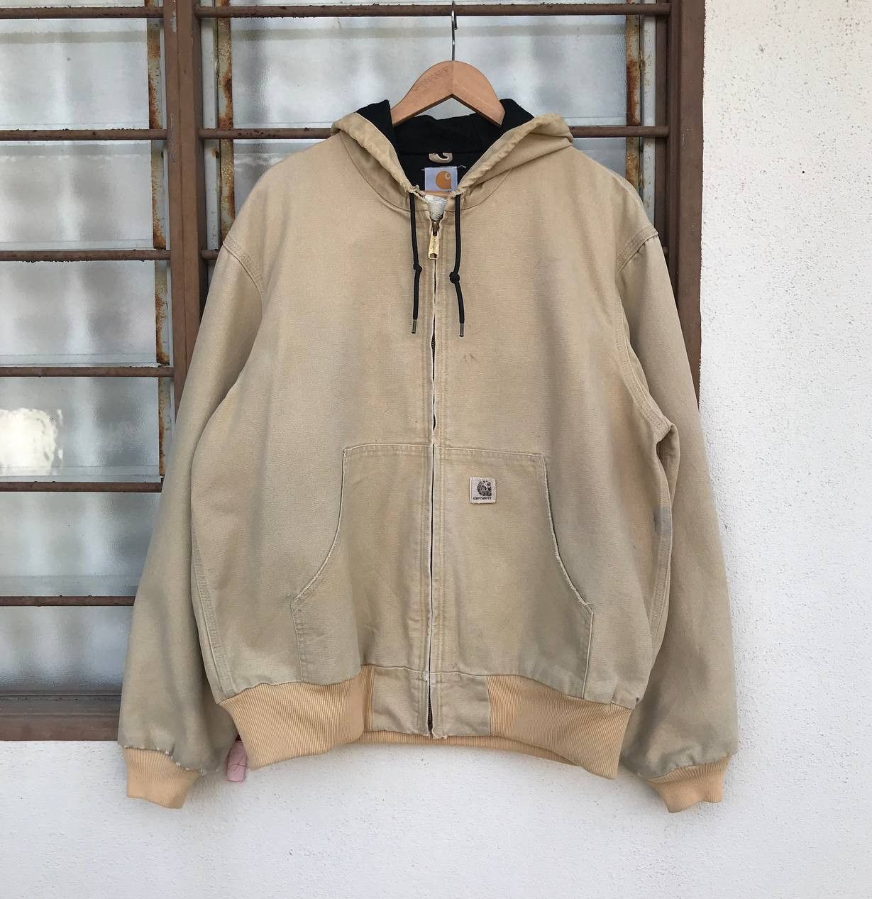 Carhartt × Vintage VINTAGE CARHARTT CANVAS JUMPER TRASHED DISTRESSED HOODIE Size US L / EU 52-54 / 3 - 1 Thumbnail