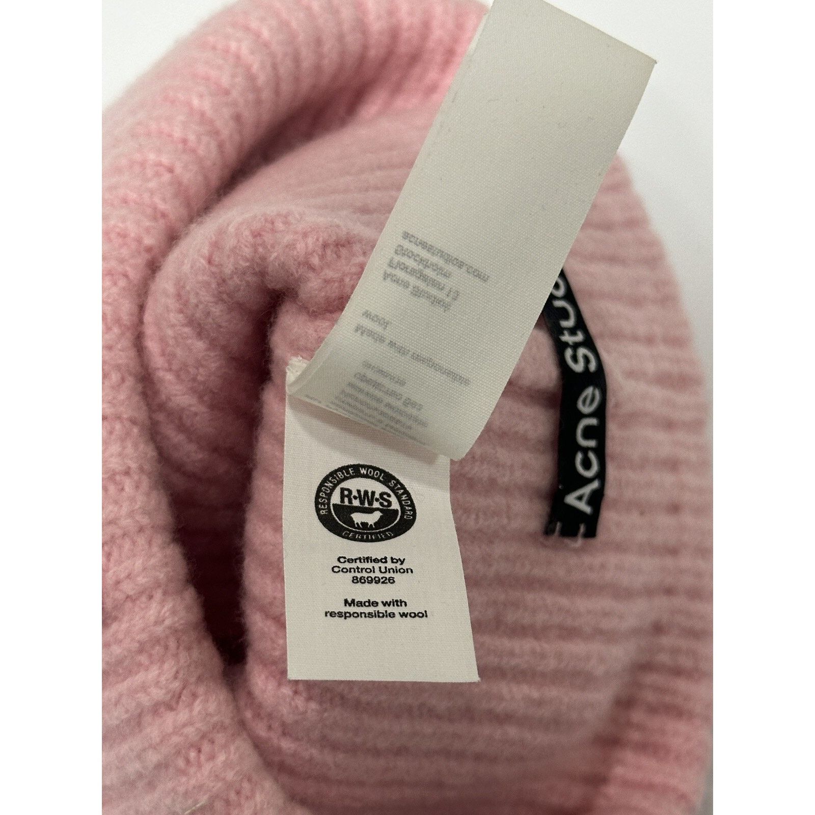 Acne Studios Acne Studios Face Logo Wool Pink Beanie Hat Size OS/56 Cm Size ONE SIZE - 8 Thumbnail