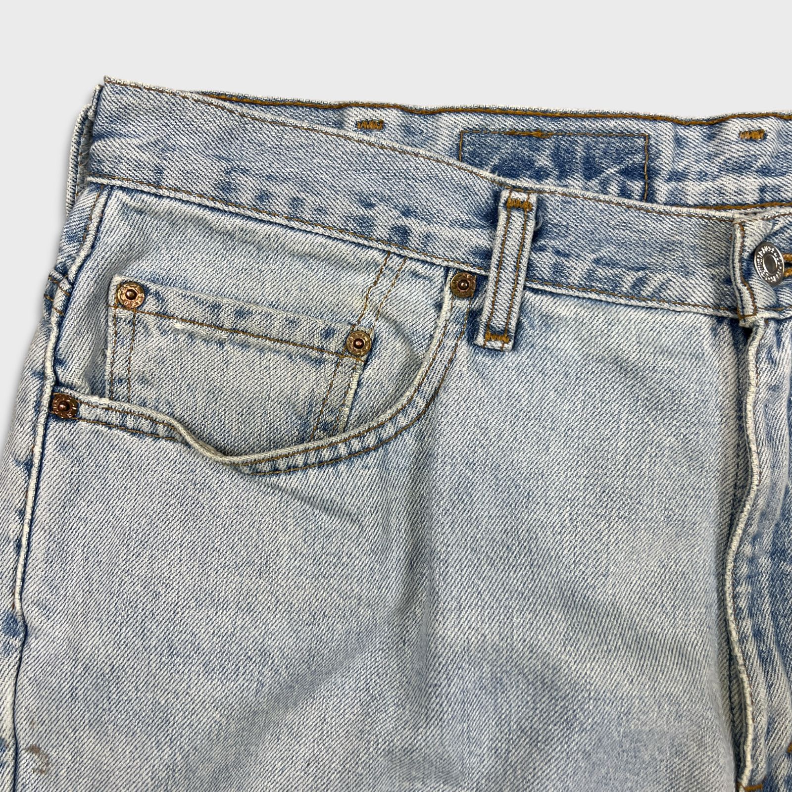 Levi's × Vintage Vintage 90s Levi's 535 Jeans 38x32 Euro Fit Wide Leg Baggy Size US 38 / EU 54 - 3 Thumbnail