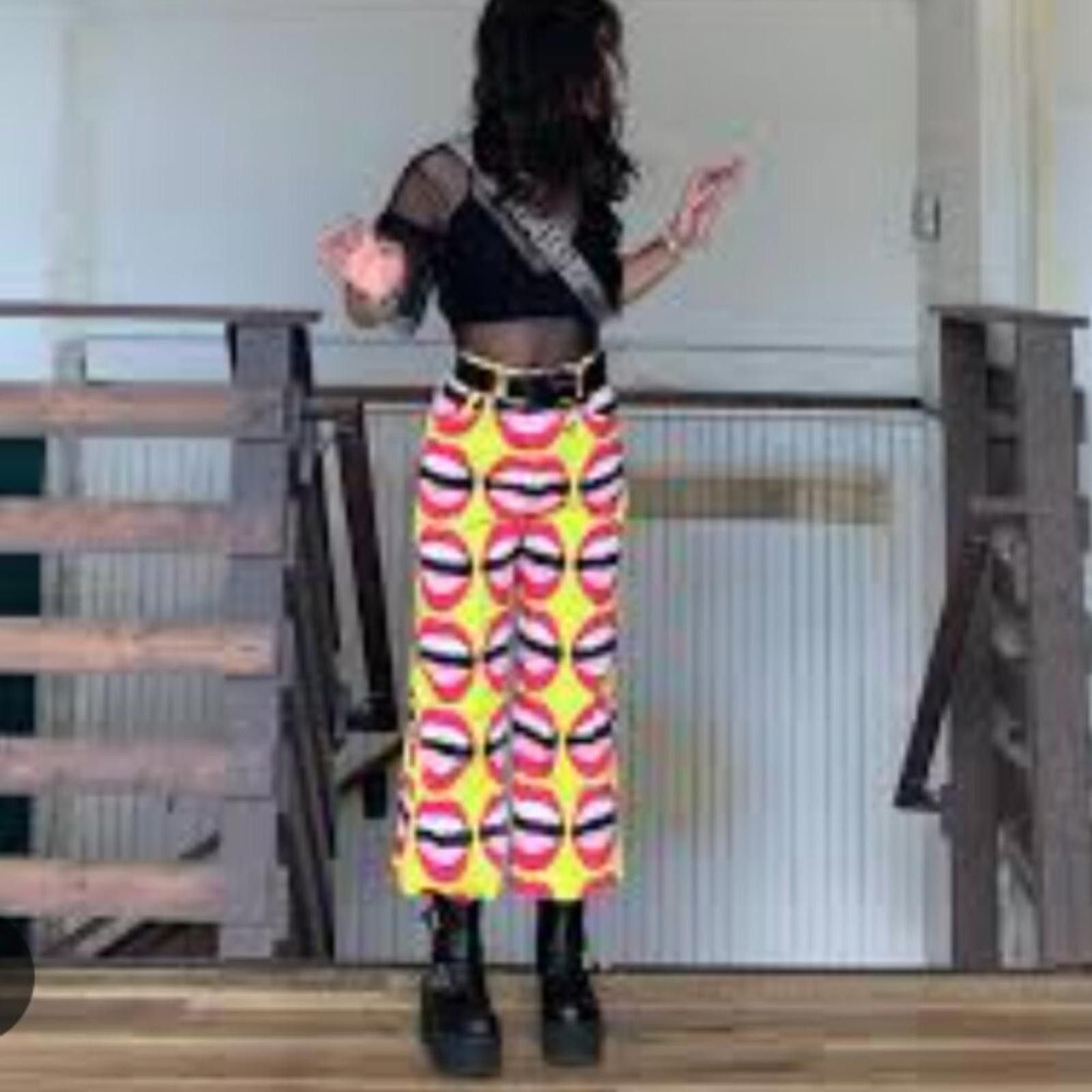 Other Hayley Elsaesser Mouthy Wide Leg Festival Pants Size 26" / US 2 / IT 38 - 2 Thumbnail