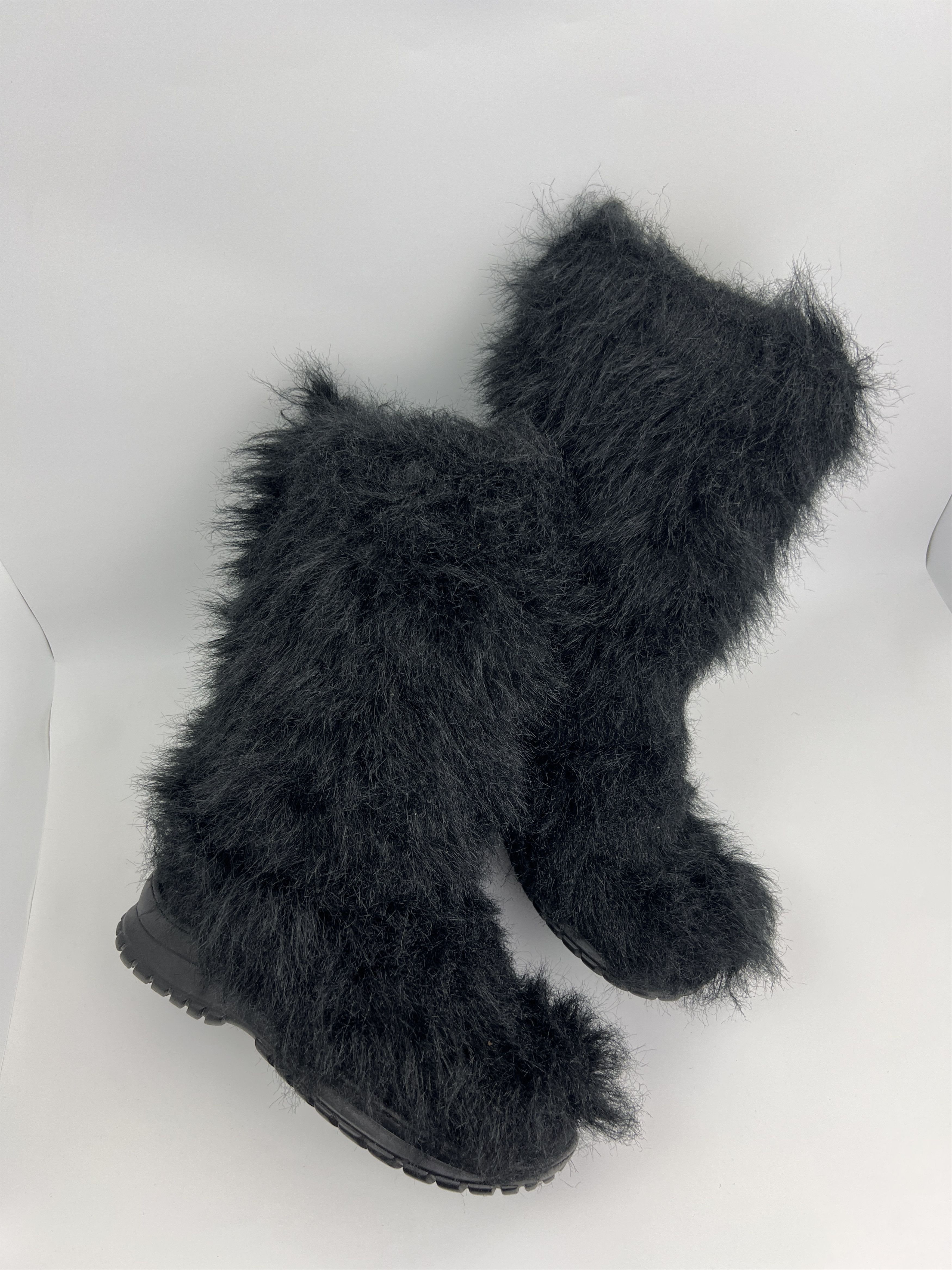 Vintage Vintage y2k Yeti Faux Fur Winter Boots Avant Garde Size US 10 / IT 40 - 4 Thumbnail