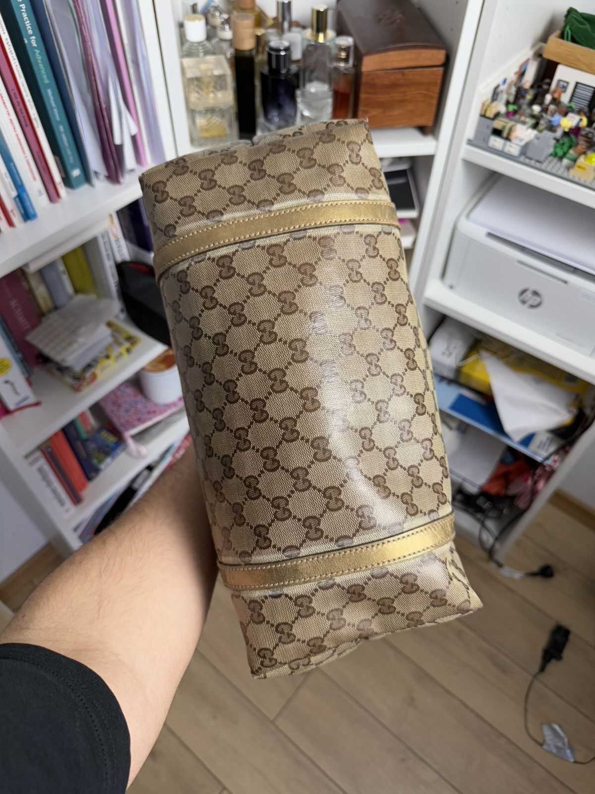 Designer × Gucci × Vintage Vintage y2k Gucci monogram tote / shopper bag luxury designer Size ONE SIZE - 16 Thumbnail