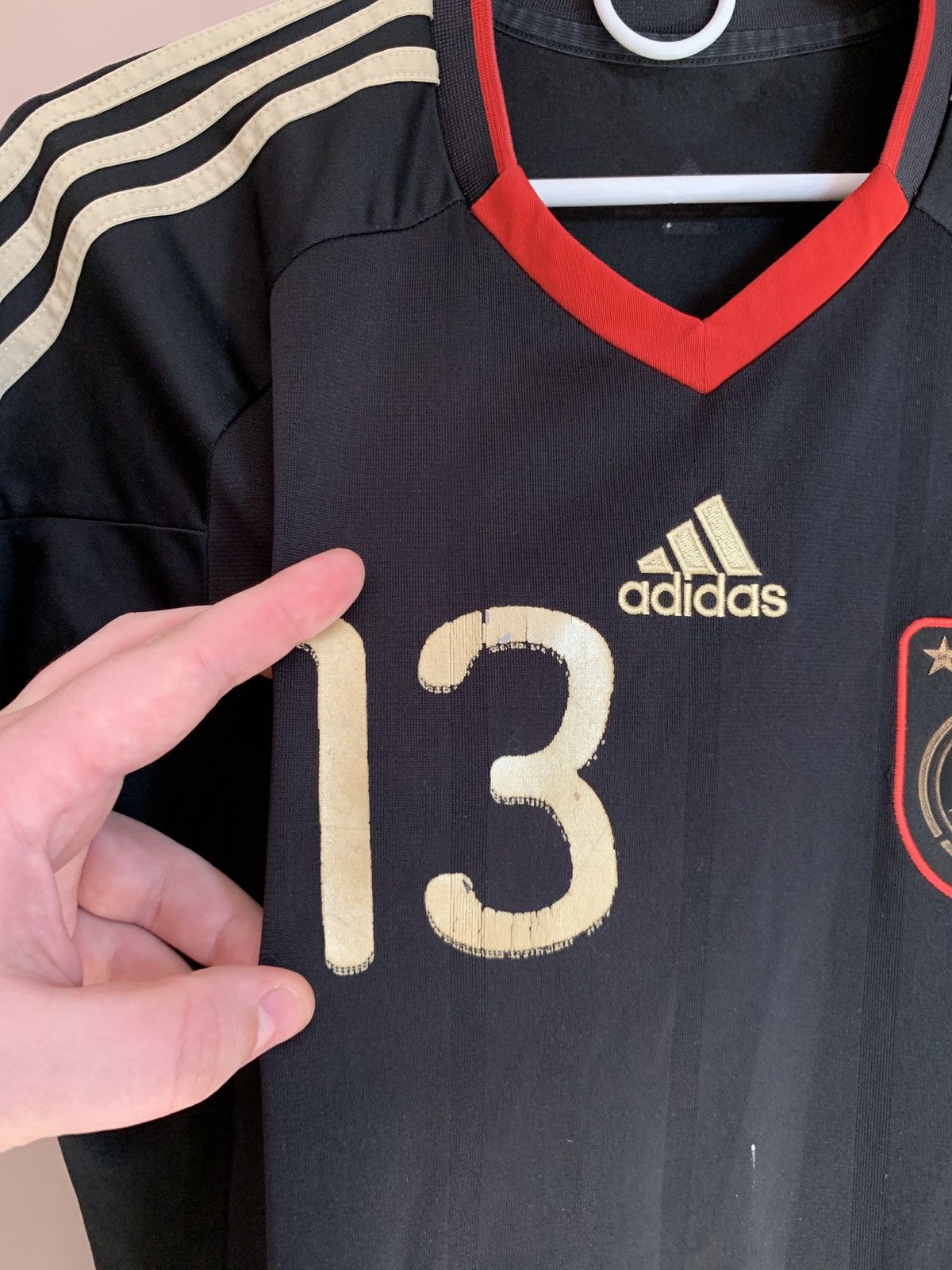 Adidas Germany 2010 Football Shirt Adidas Vintage Soccer BALLACK Size US M / EU 48-50 / 2 - 6 Thumbnail