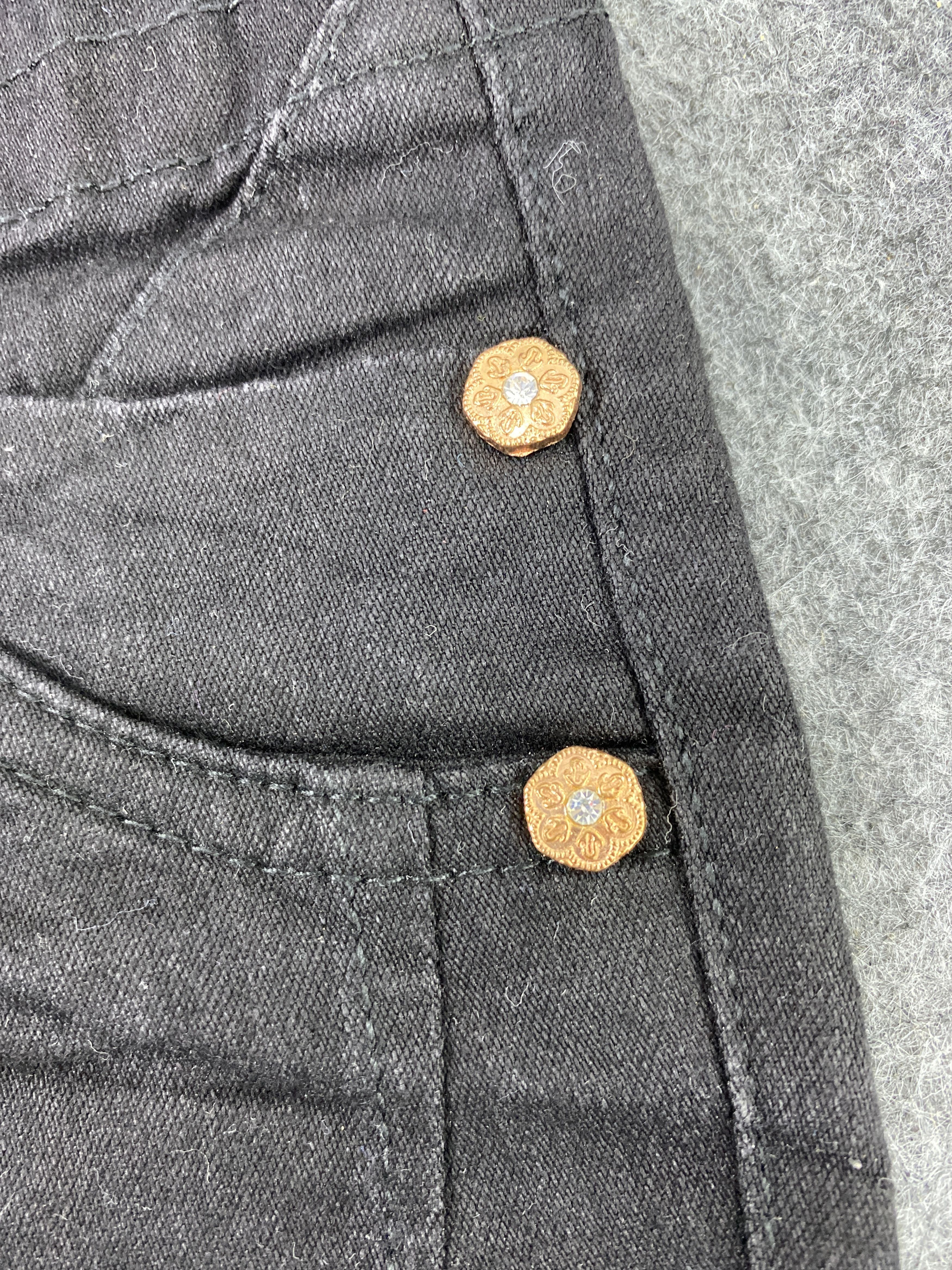 Jean Gata Black Denim - J1017 Size 26" / US 2 / IT 38 - 8 Thumbnail