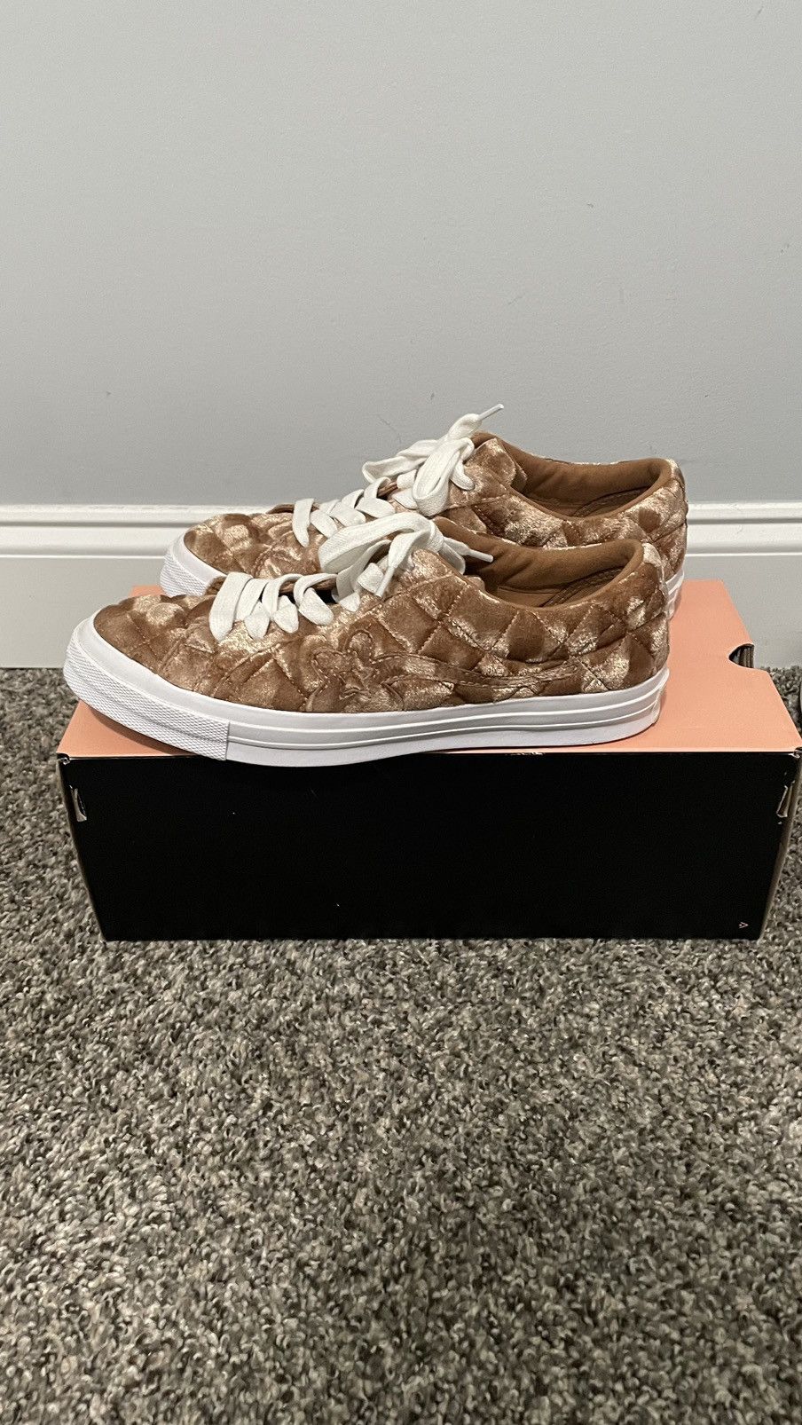 Golf le Fleur Golf le Fleur quilted velvet brown Size US 10 / EU 43 - 3 Thumbnail