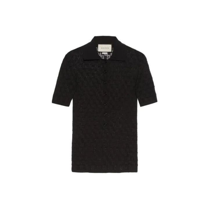 Gucci Gucci SS23 Black Short Sleeve Knit Top-2507 Size XS / US 0-2 / IT 36-38 - 5 Thumbnail
