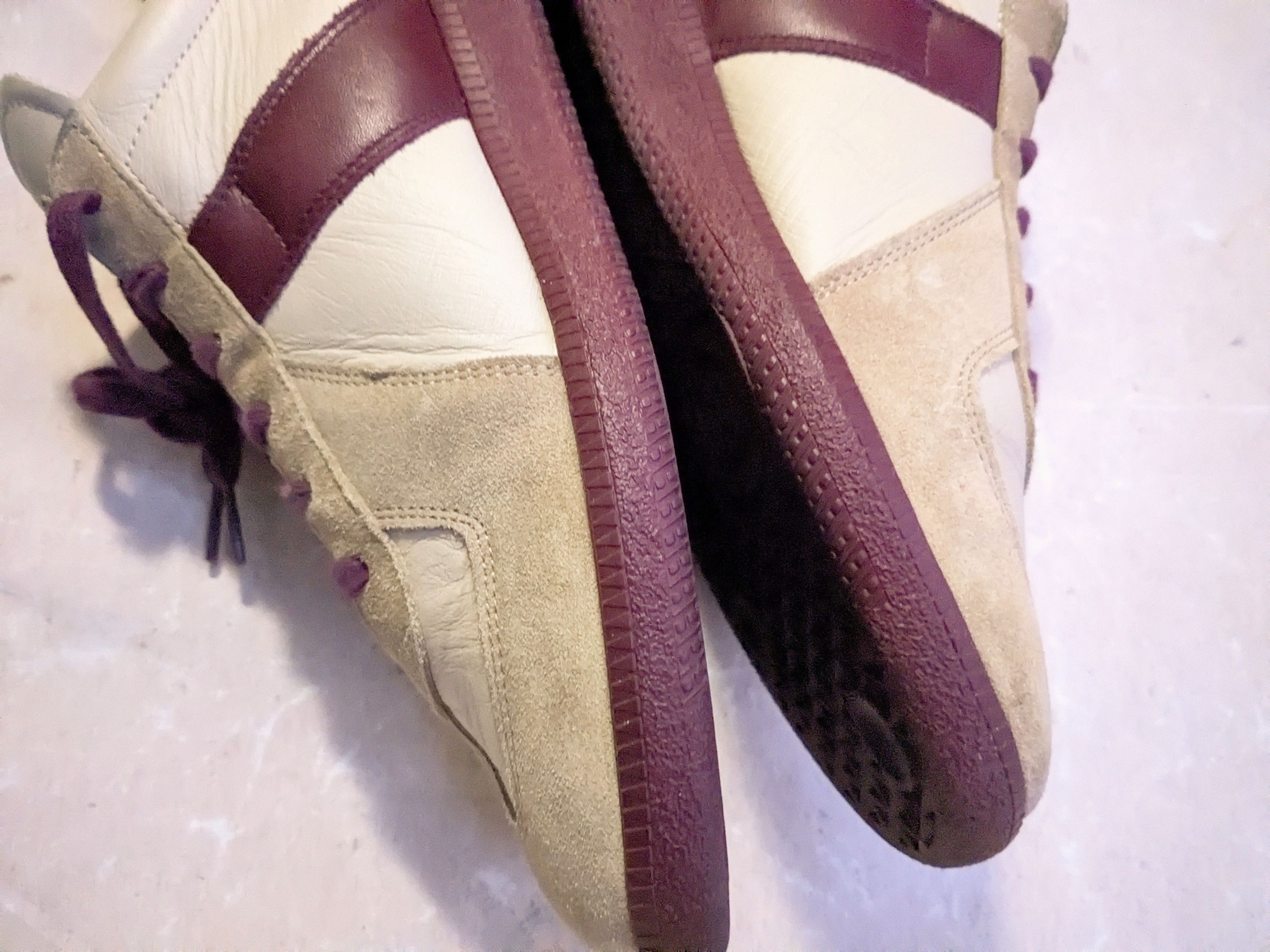 Maison Margiela Maison Margiela Replica GAT Biege Burgundy 12 45 Suede Size US 12 / EU 45 - 10 Thumbnail