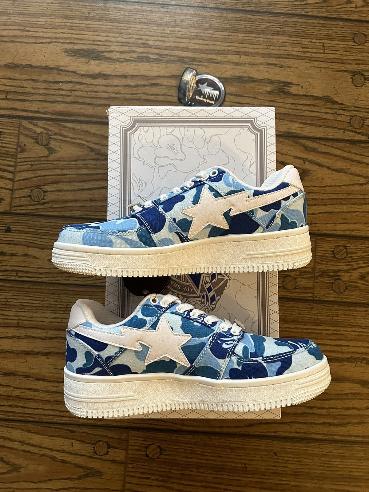 Bape Bape ABC Blue Camo Bapestas Size US 7 / EU 40 - 2 Thumbnail