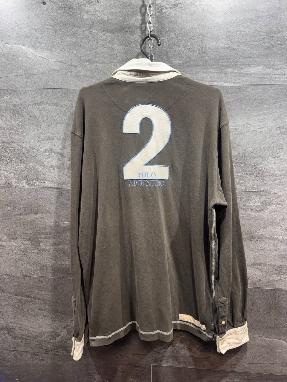 La Martina Vintage La Martina Argentino Polo Team #2 Rugby Long Sleve Size US XXL / EU 58 / 5 - 15 Thumbnail