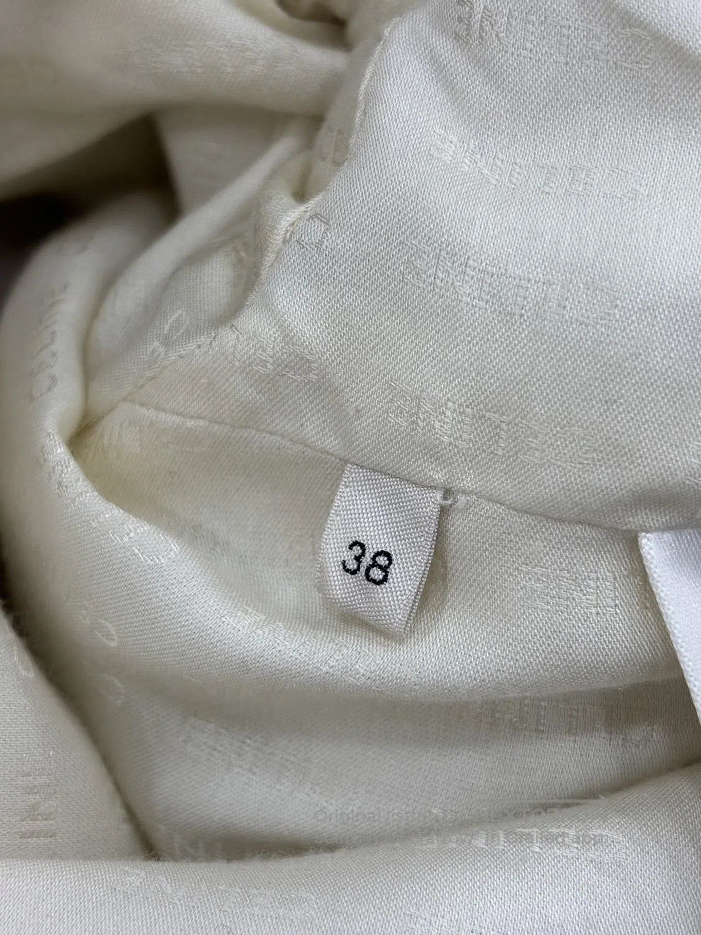 Celine Celine Beige Striped Gold Button Cropped Jacket. Size S / US 4 / IT 40 - 4 Thumbnail