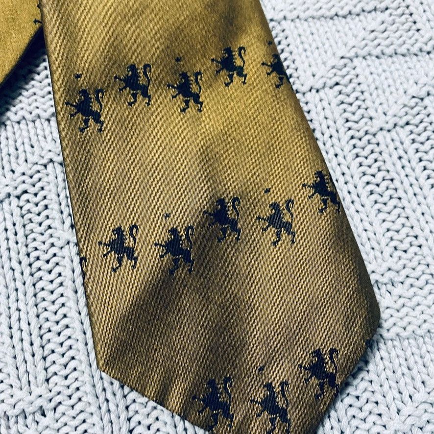 Vintage Vintage Ohrbach's silk golden lion tie Size ONE SIZE - 2 Thumbnail