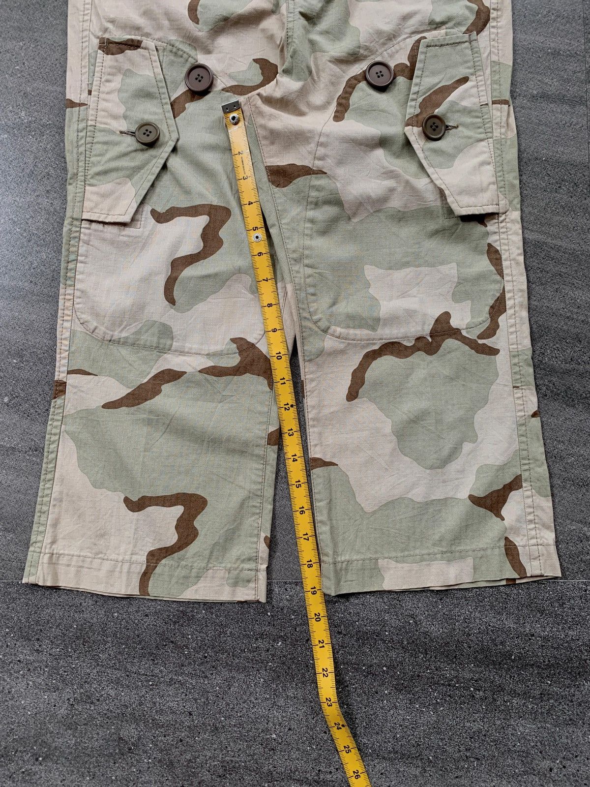 Junya Watanabe FREE IMPORT TAX 2005 Cropped Camo Pants with Flap Pocket Size US 30 / EU 46 - 13 Thumbnail