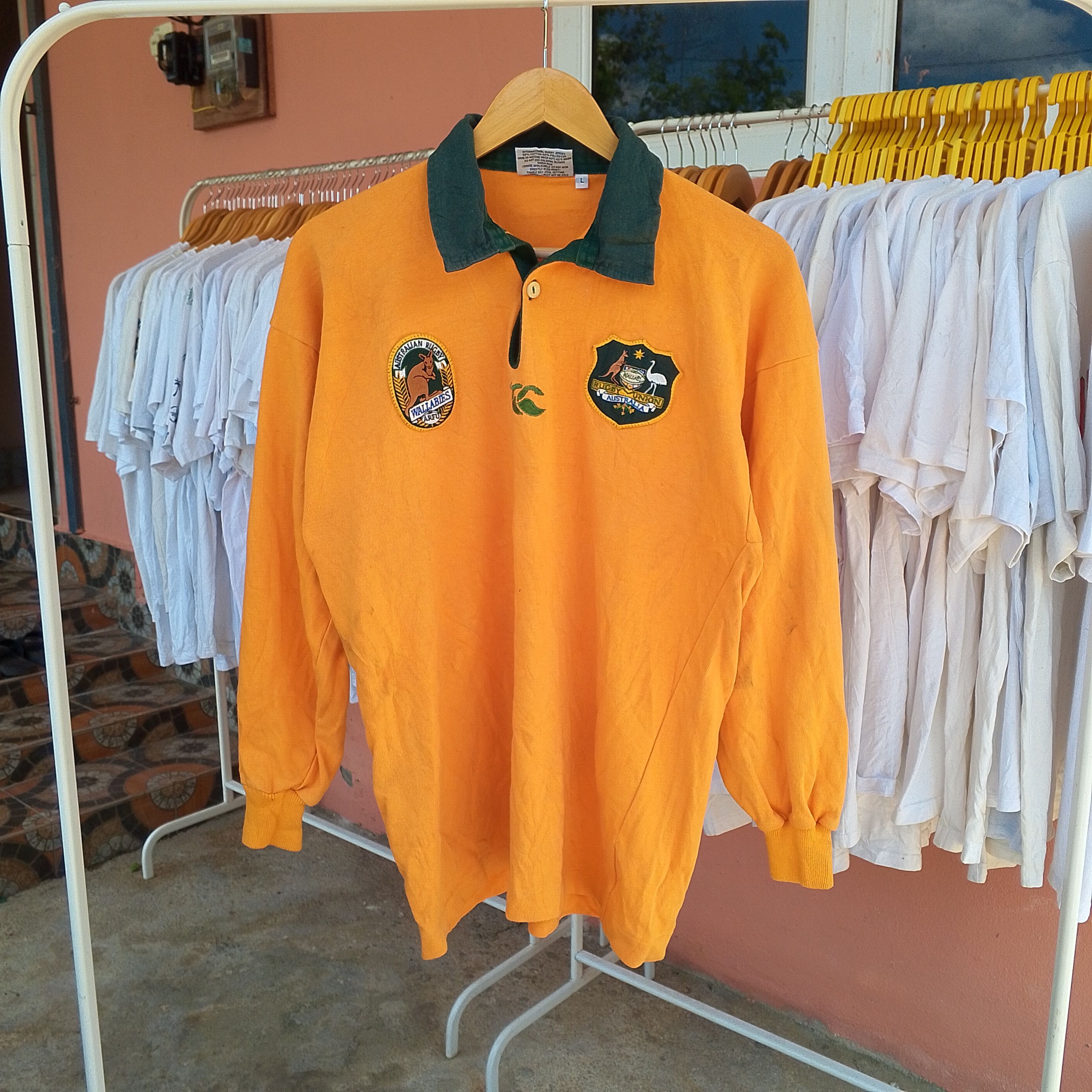 Canterbury of New Zealand VTG 1996 Canterbury Australia Union rugby shirt, Schweppes Size US L / EU 52-54 / 3 - 1 Thumbnail