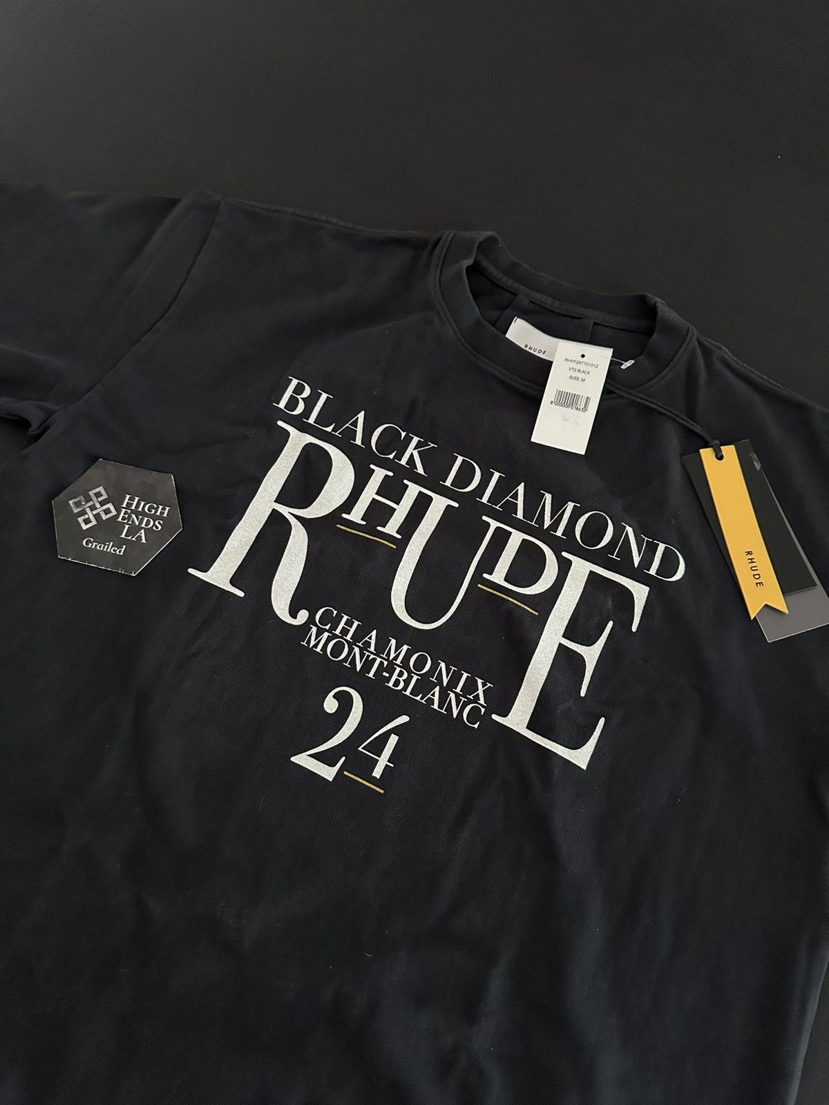 Rhude Rhude Black Diamond Tee Size US M / EU 48-50 / 2 - 2 Thumbnail