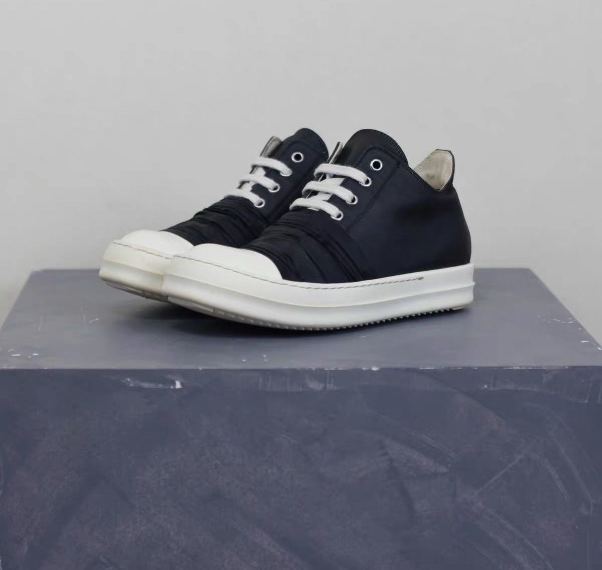 Rick Owens DRKSHDW Silk Strap Converse-Inspired Sneakers