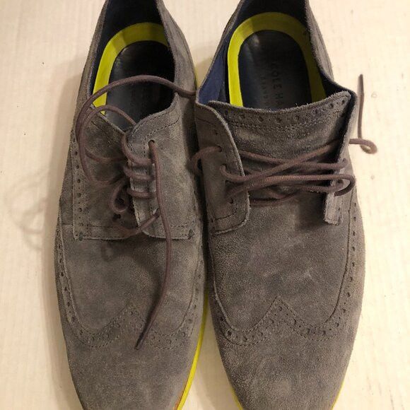 Cole Haan COLE HAAN MEN'S GRAY LEATHER CASUAL SHOES SIZE: 11W Size US 11 / EU 44 - 1 Thumbnail