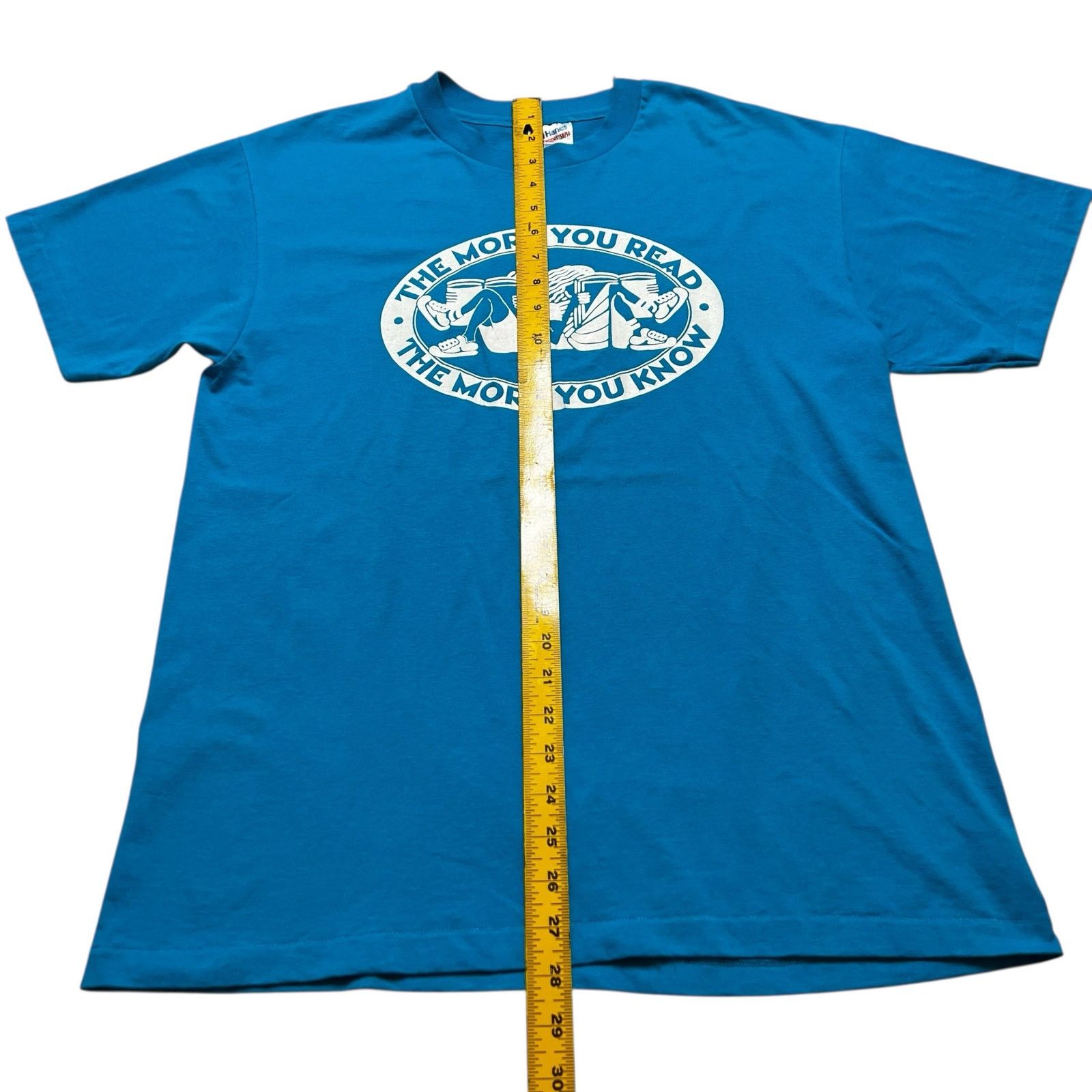 Hanes vintage "The More You Read The More You Know" t-shirt Sz L Size US L / EU 52-54 / 3 - 5 Thumbnail