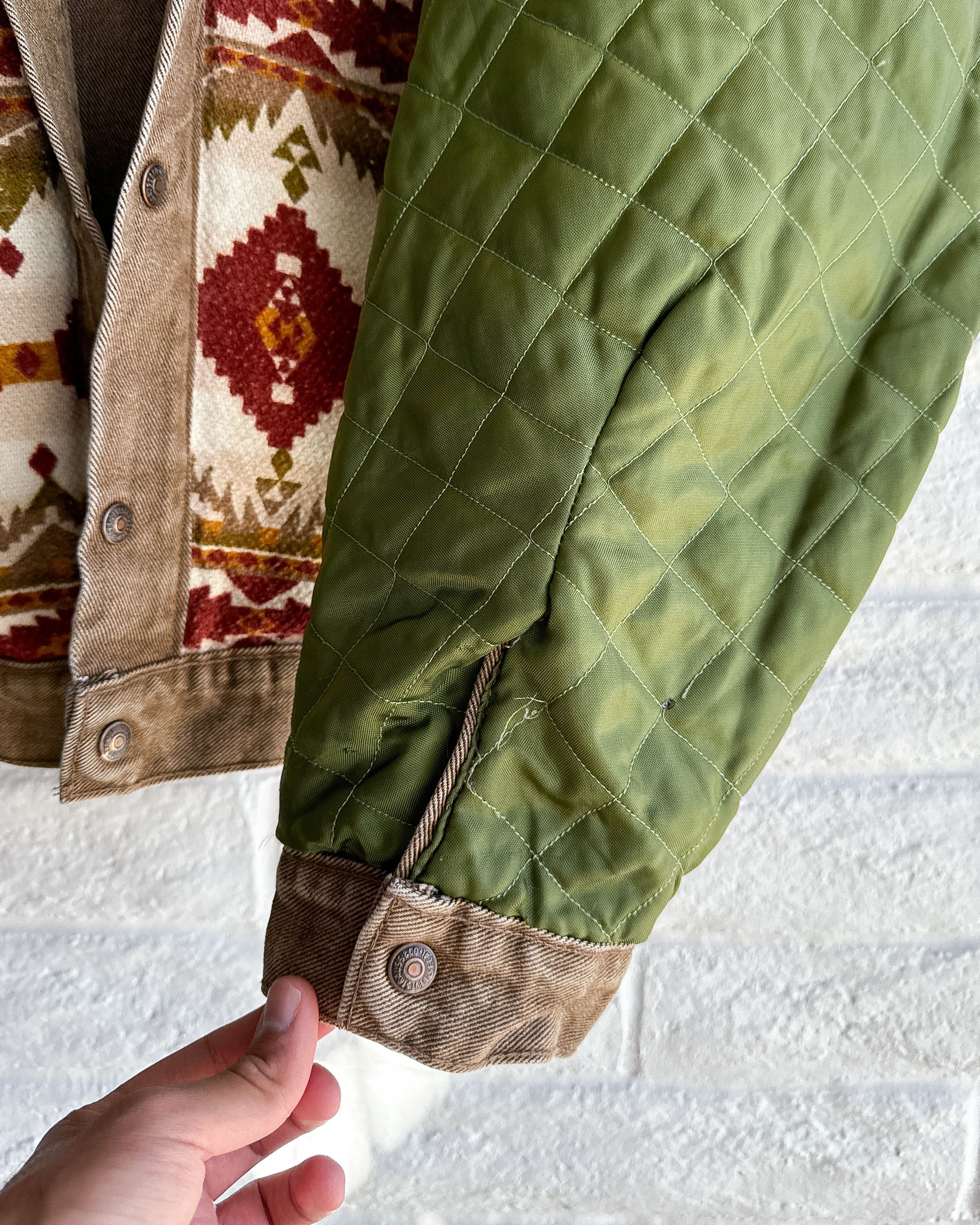 Levi's Vintage Levis Reversible Trucker Jacket Native Blanket Lined Size US L / EU 52-54 / 3 - 15 Thumbnail