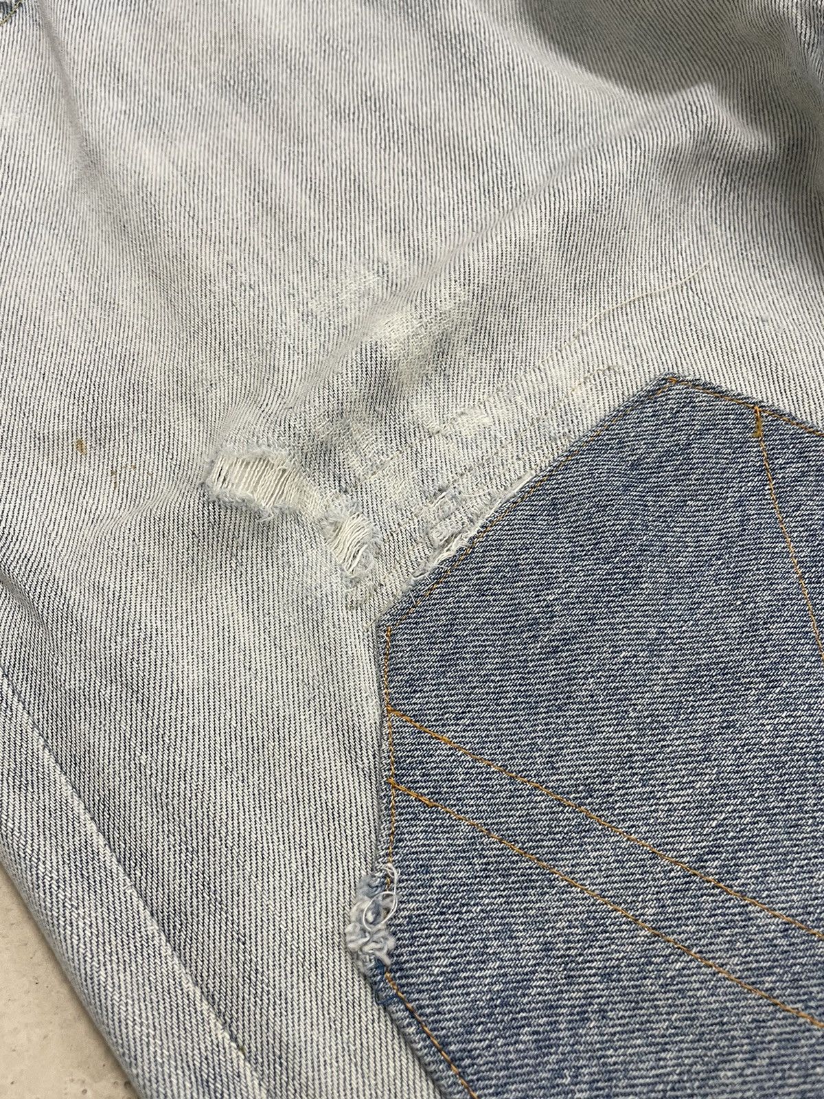 Japanese Brand × Uniqlo Uniqlo Double Knee Stain Distressed Custom Size US 33 - 8 Thumbnail