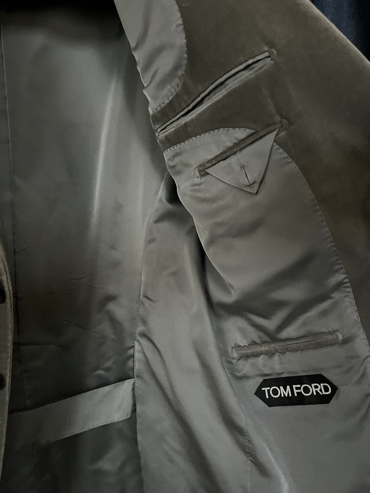 Tom Ford TOM FORD O’CONNOR GRAY VELVET BLAZER Size 52R - 5 Thumbnail