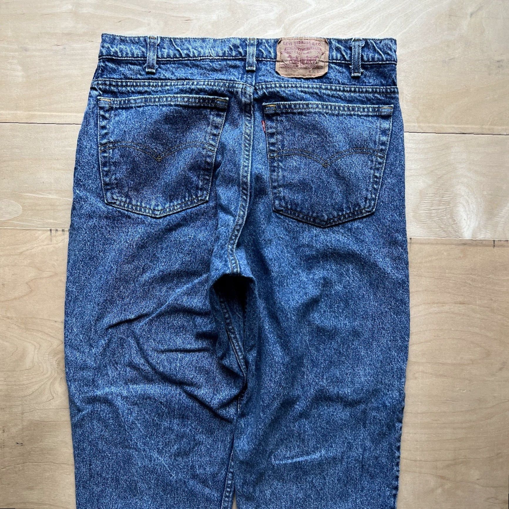 Levi's VINTAGE Levi's 585 Jeans 36x29.5 Blue Denim USA Western 80s Levi's 500 Series Men N/A Size US 36 / EU 52 - 7 Thumbnail