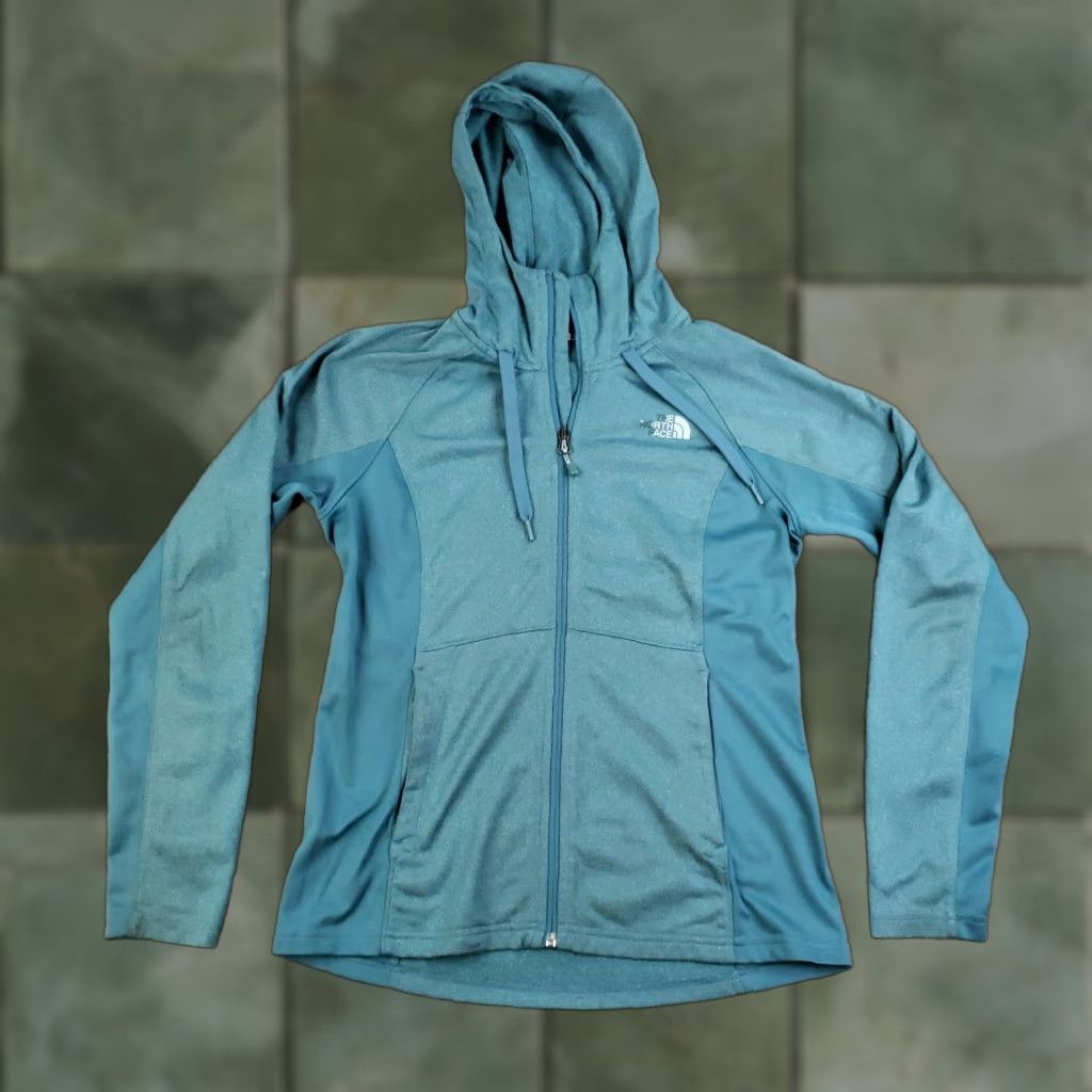 The North Face The North Face Fleece Hoodie Womens Medium Blue Full Zip Outdoor Jacket Size M / US 6-8 / IT 42-44 - 1 Thumbnail