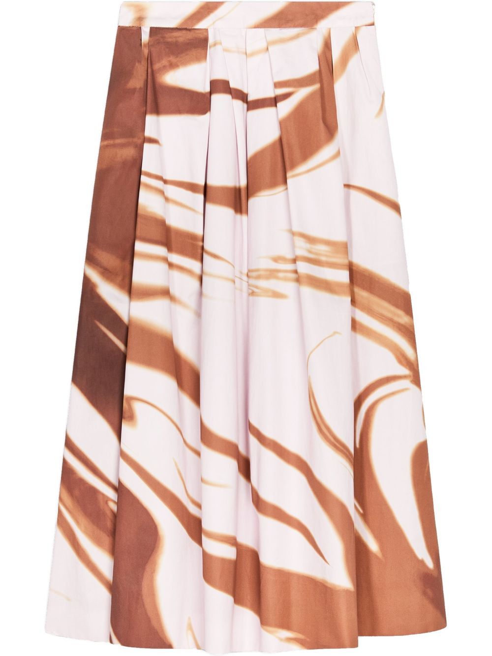 Dries Van Noten SONI PRINTED MIDI SKIRT Size 25" / US 0 / IT 36 - 1 Thumbnail