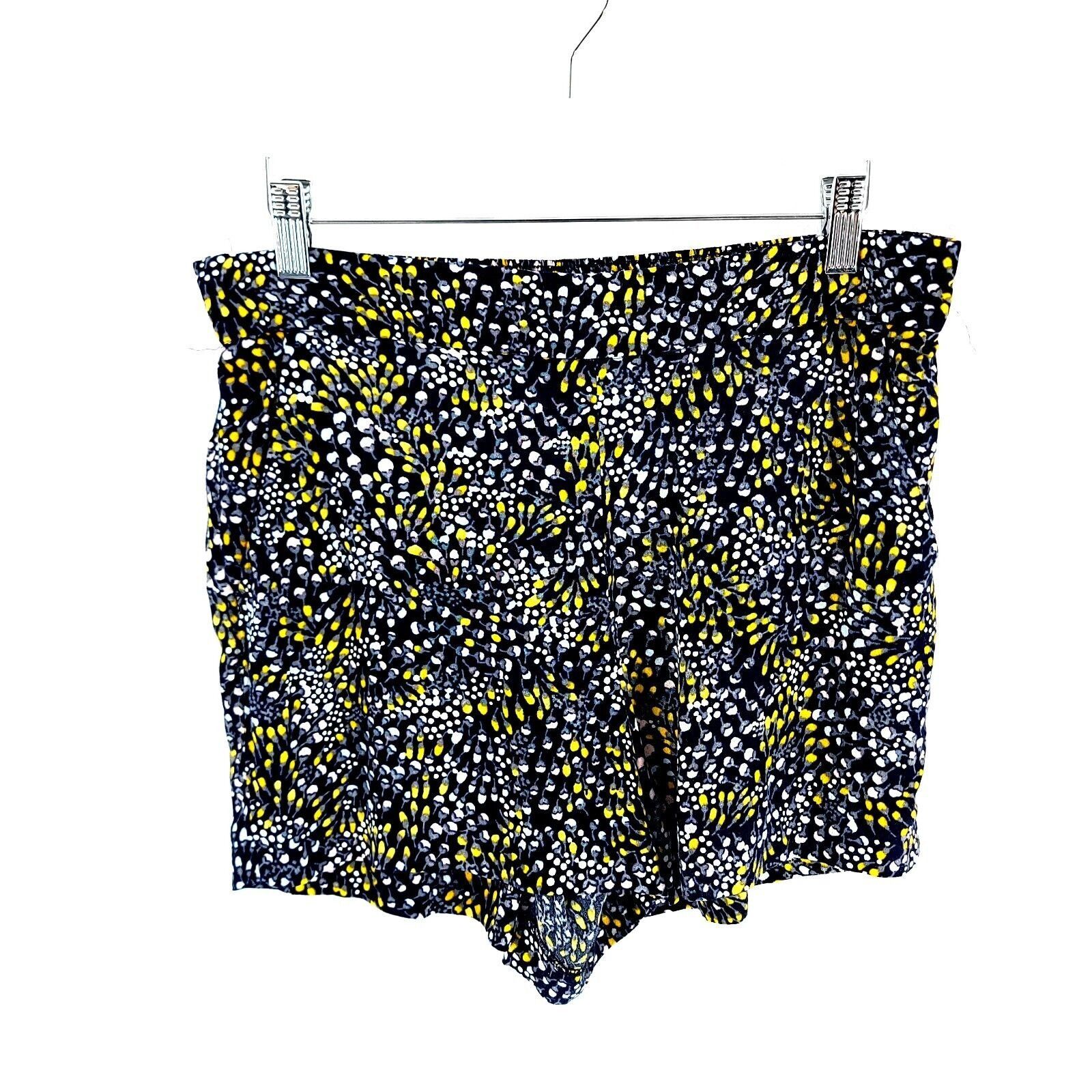 Ann Taylor Ann Taylor Loft Blue Yellow Floral Small Hot Pants High Rise Size 30" / US 8 / IT 44 - 1 Thumbnail